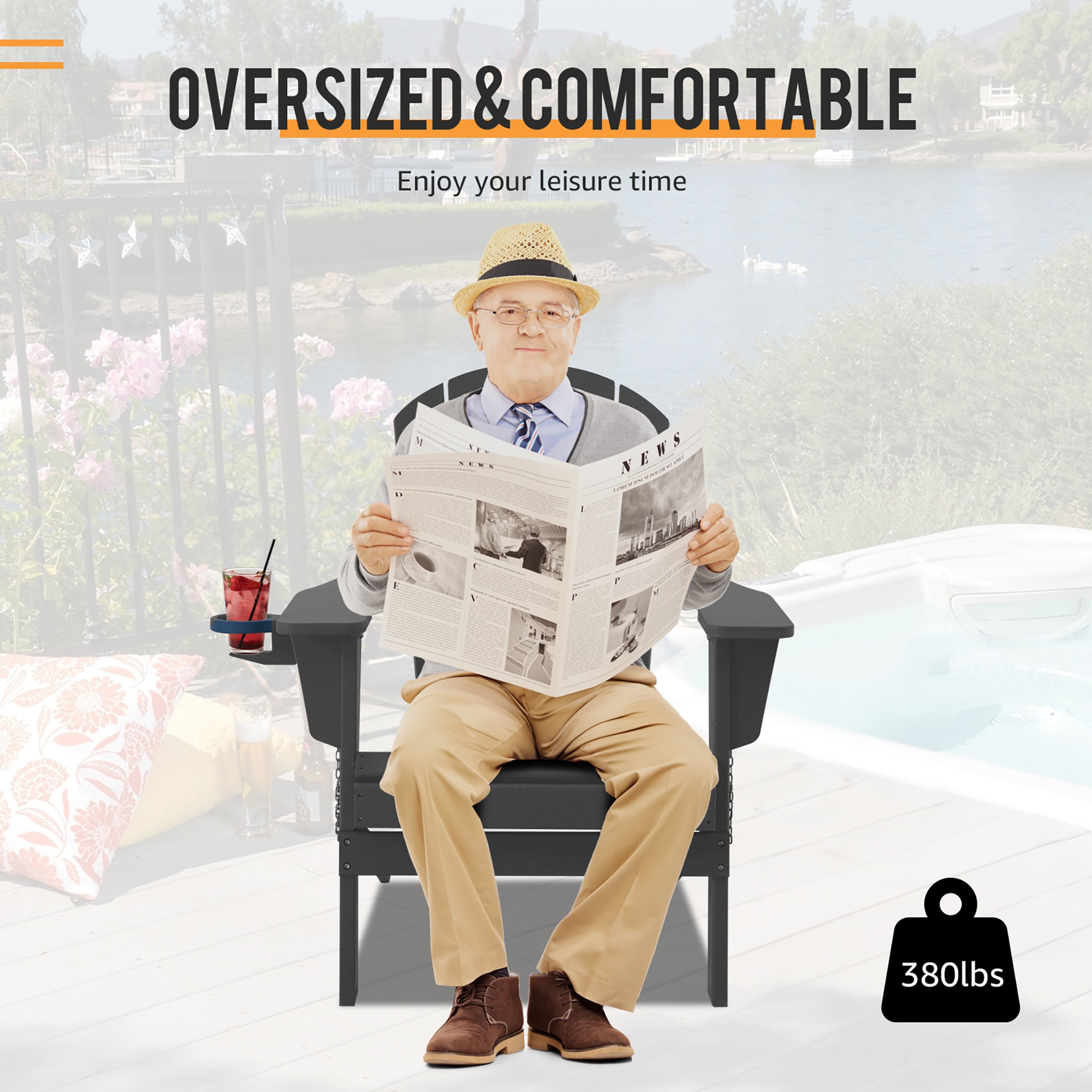 Unity CY-CH007GY Patio-Chairs - View #3