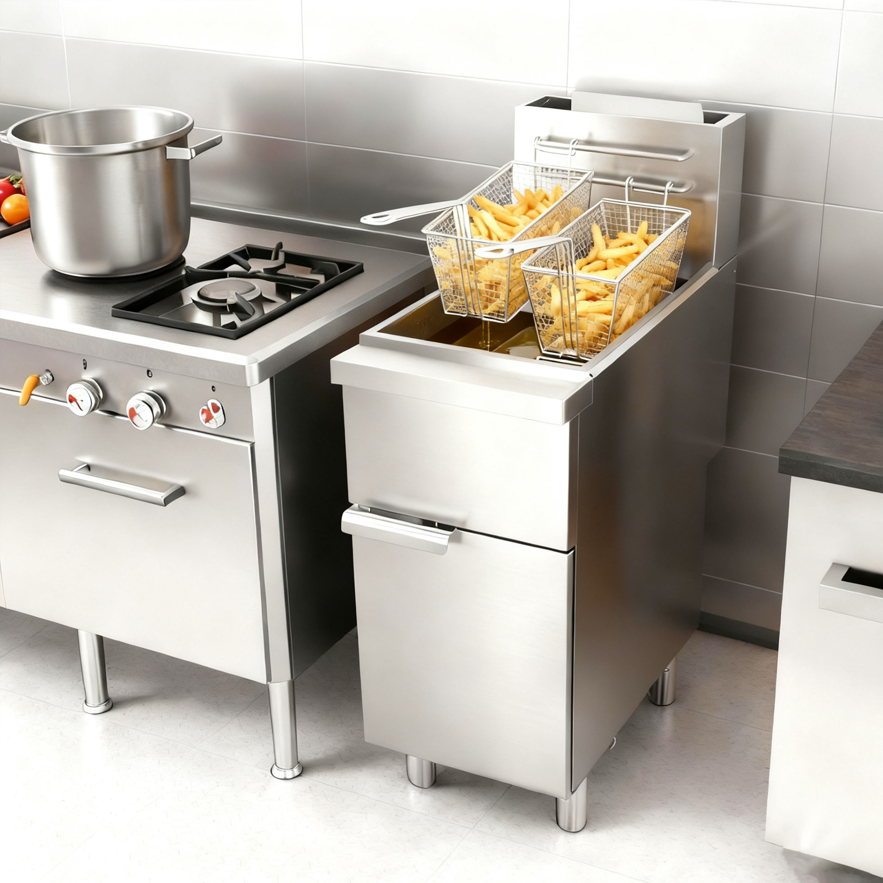 Dexmalle 3-Burner Fryer for Restaurants #W5057P394221