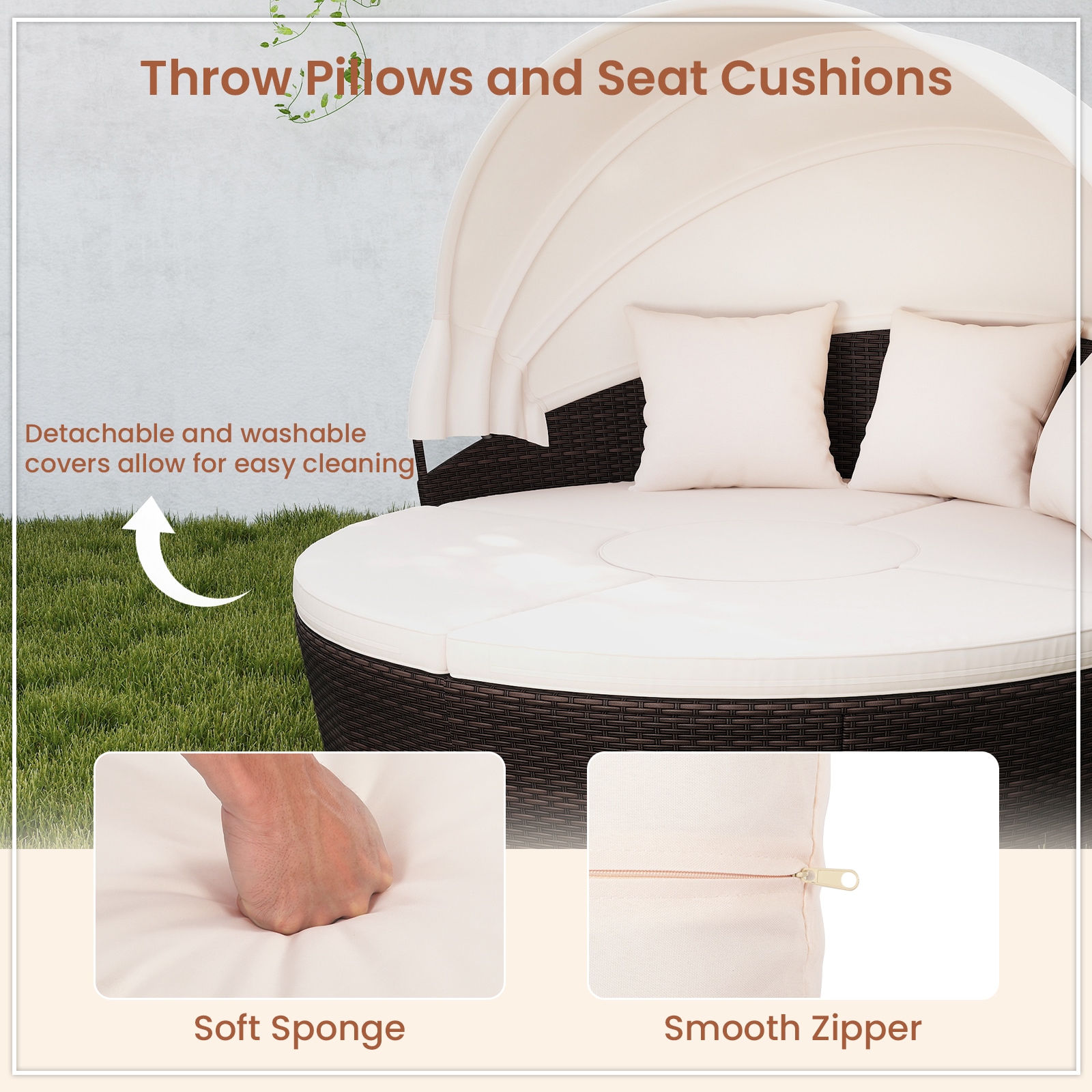  AA590WH Patio-Sofas-Daybeds - View #3