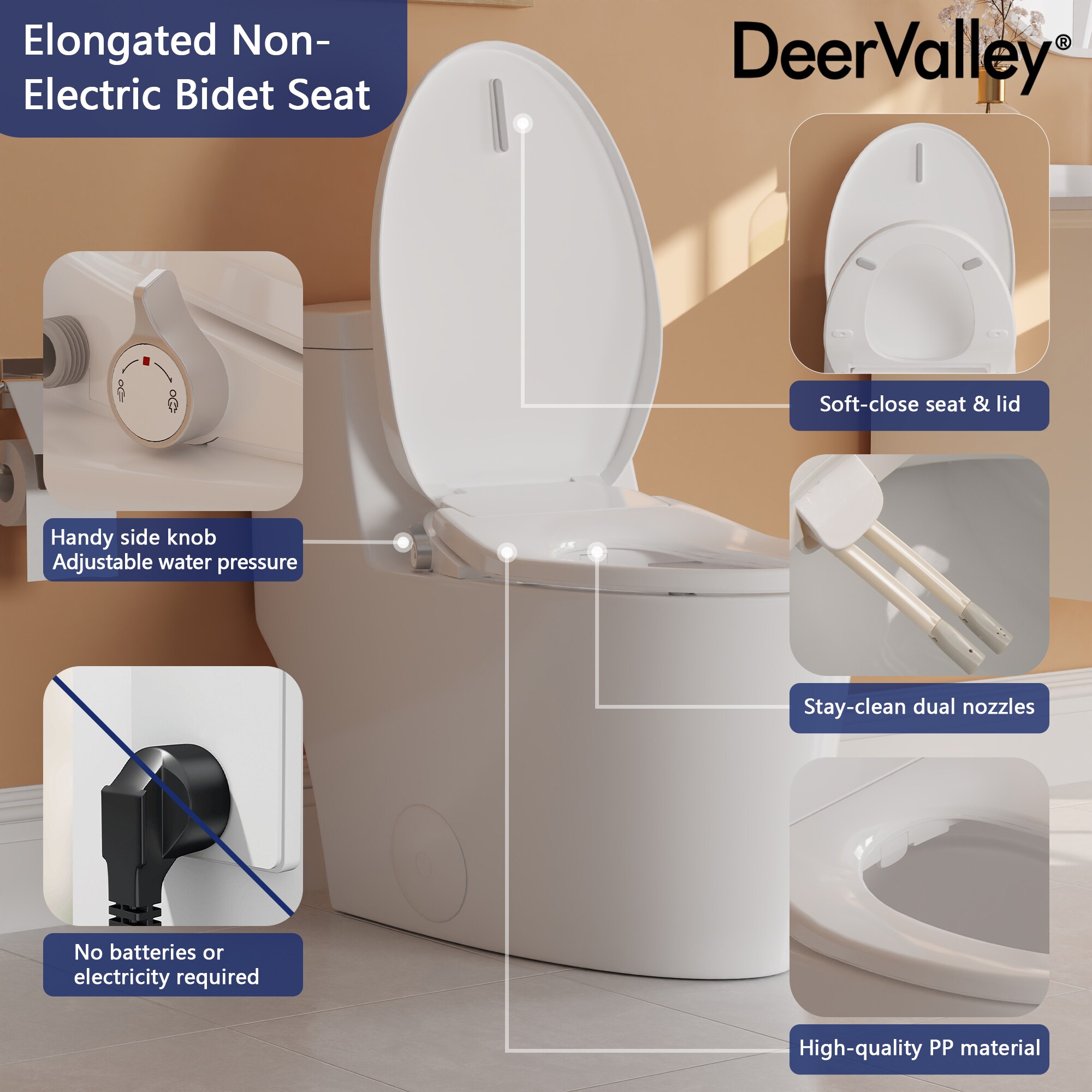 DeerValley DV-1S0028 Bidet-Toilet-Seats - View #5