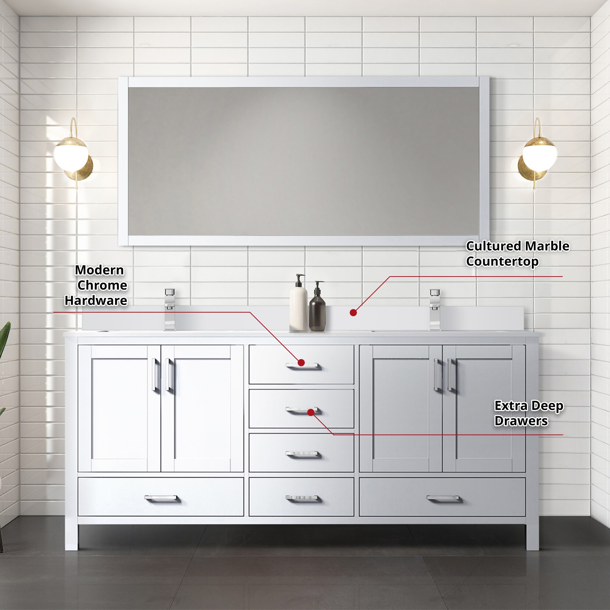 Lexora LVJ72DA311 Bath-Vanity-Combo - View #5