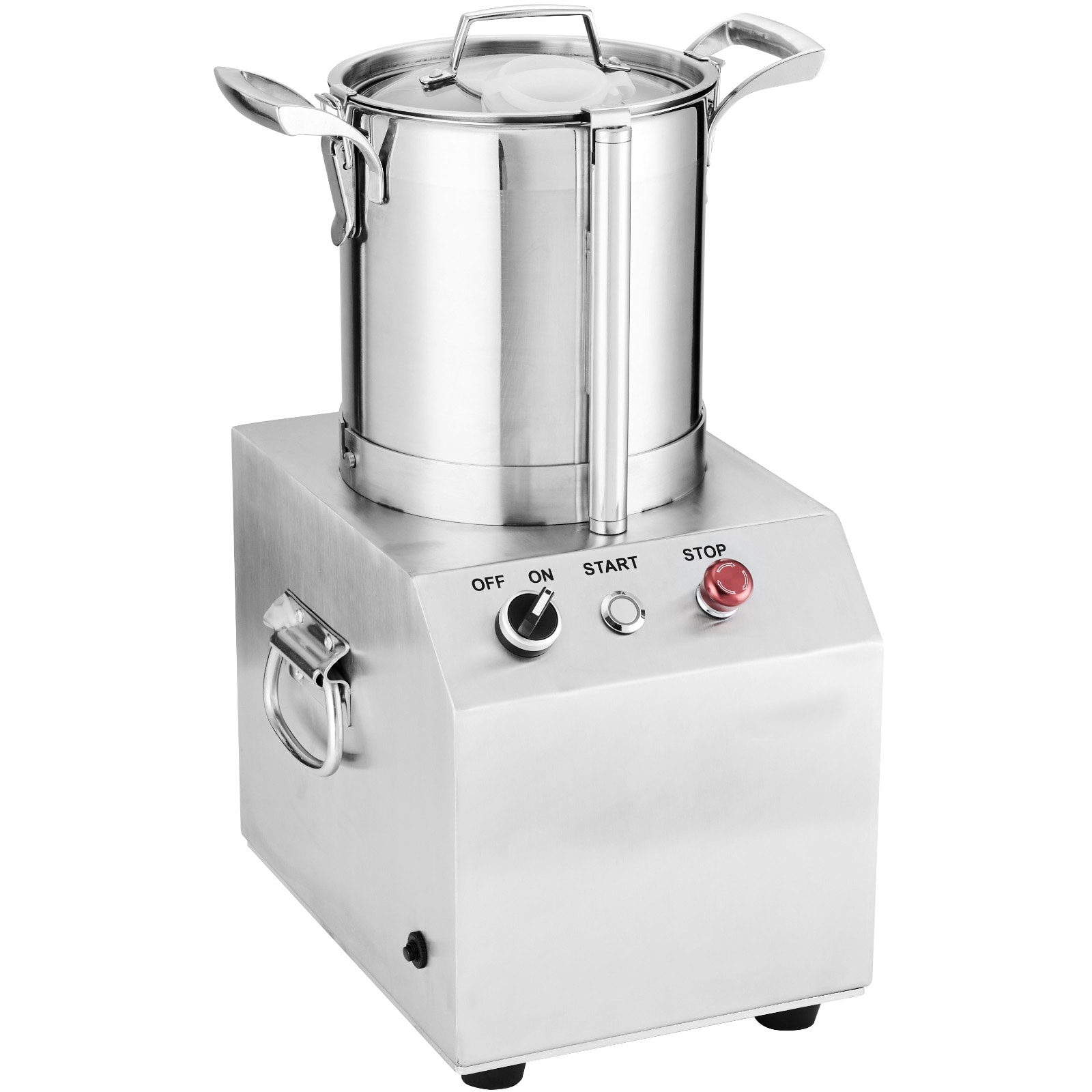 VEVOR SCSYSPQSJ4L506313V1 Food Processor  and  Vegetable Chopper 4.3 Quart Food-Grade Stainless Steel Food Processor Chopper with 2 Extra S-Curve Blades Ideal for Chopping Vegetables Fruit Grains Nuts
