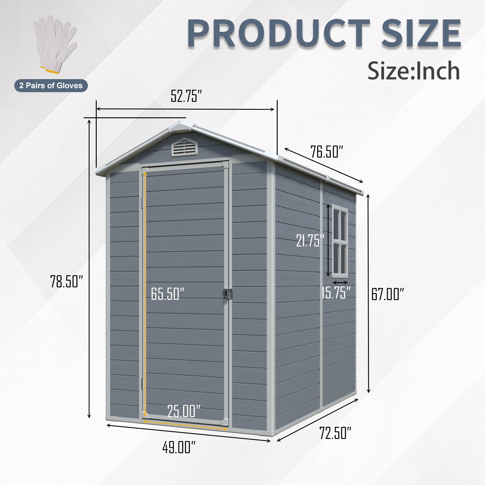 Poinic CURDS-S00063-540 Vinyl-Resin-Storage-Buildings - View #5