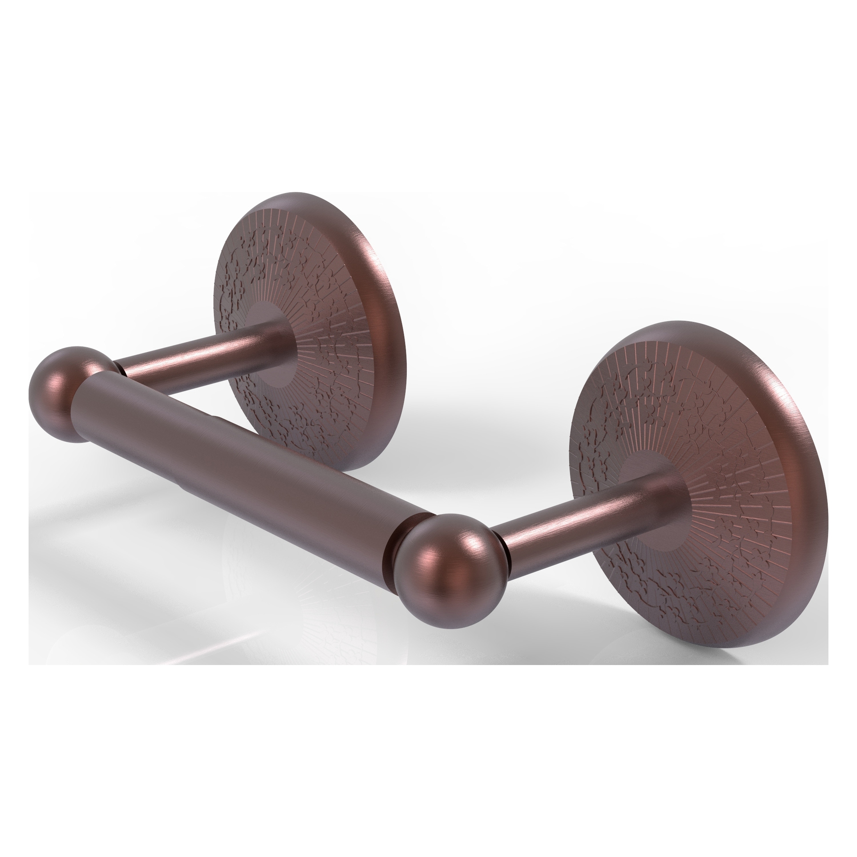 Allied Brass PMC-24-CA Prestige Monte Carlo Antique Copper Wall mount Double post Toilet Paper Holder 1 -Rolls