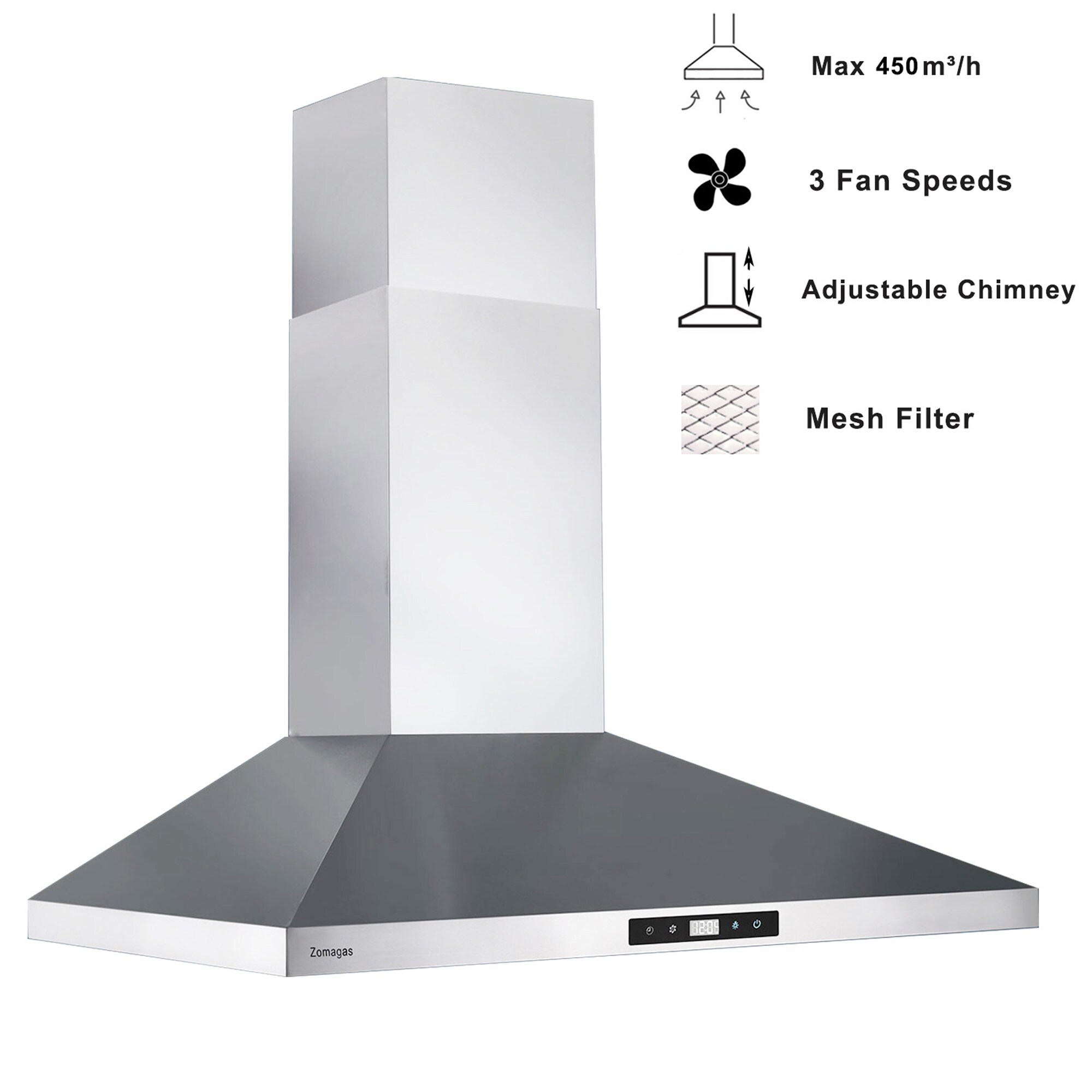 Damerin IU-RD20 Wall-Mounted-Range-Hoods - View #7