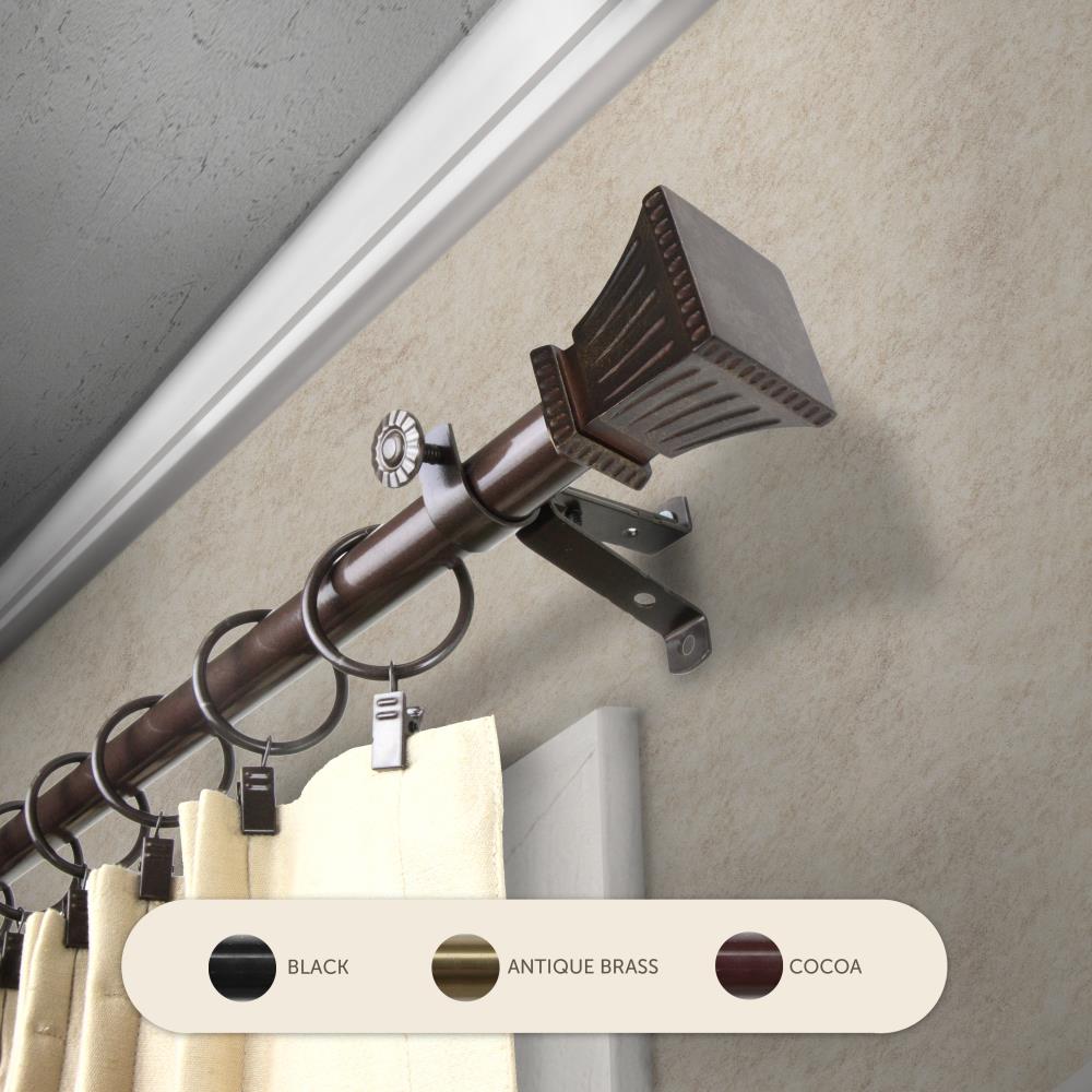 13/16-in Truly Brown Curtain Rods at Lowes.com