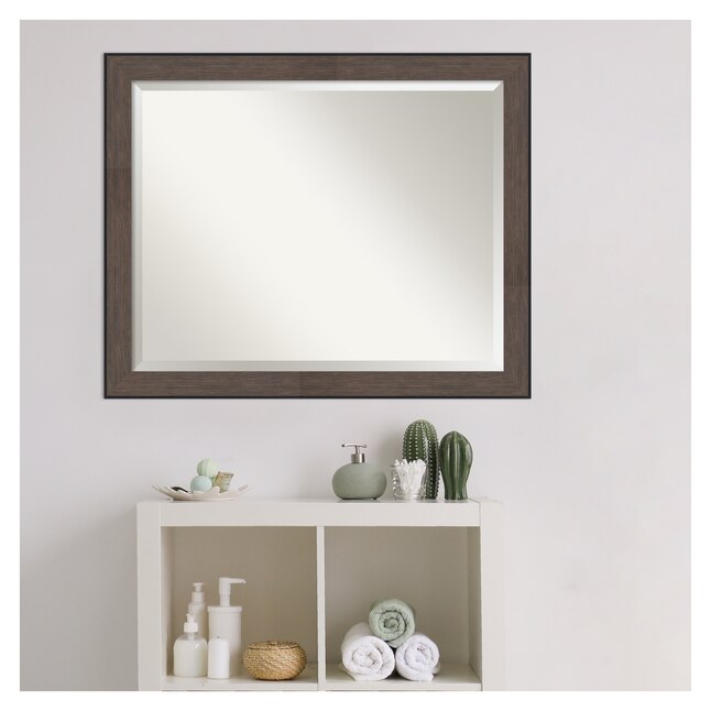 Amanti Art Outline Brown Frame 31.5-in W x 25.5-in H Matte Brown ...