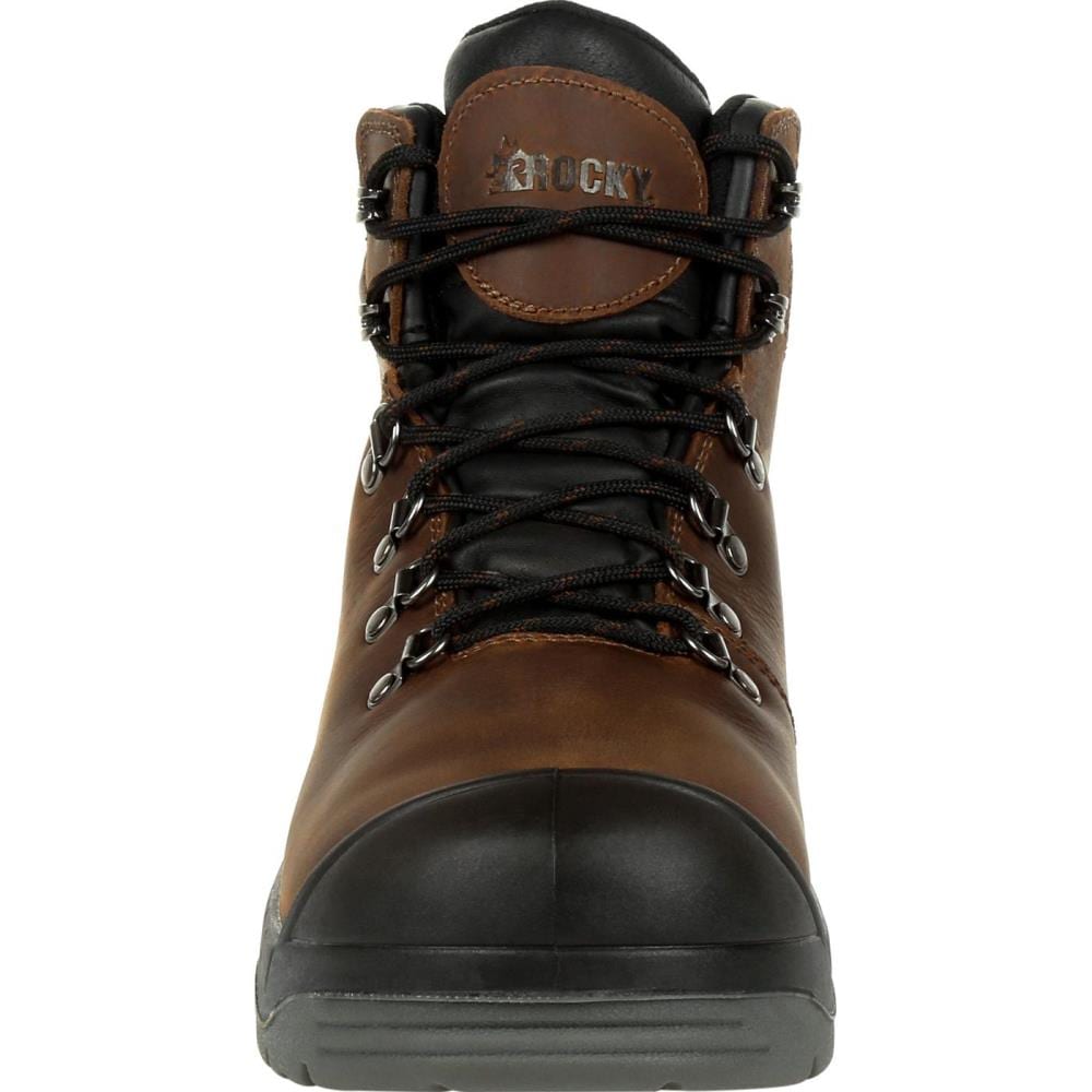 Rocky Mens Brown Waterproof Work Boots Size: 10.5 Medium in the ...