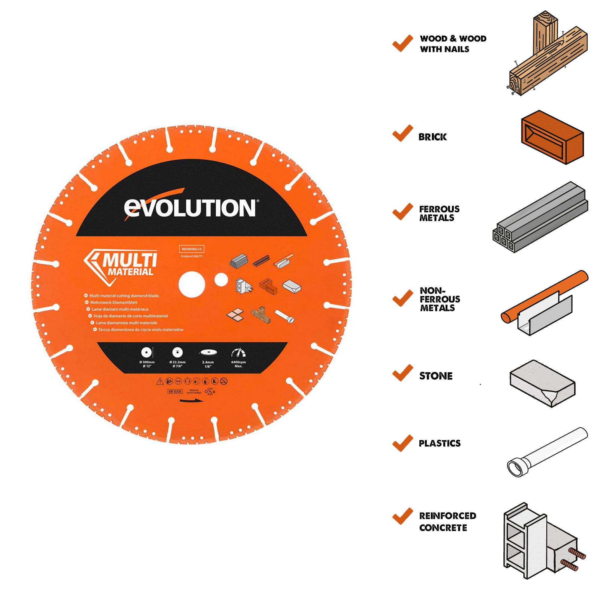 Evolution MD300SEG-CS Diamond-Saw-Blades - View #2