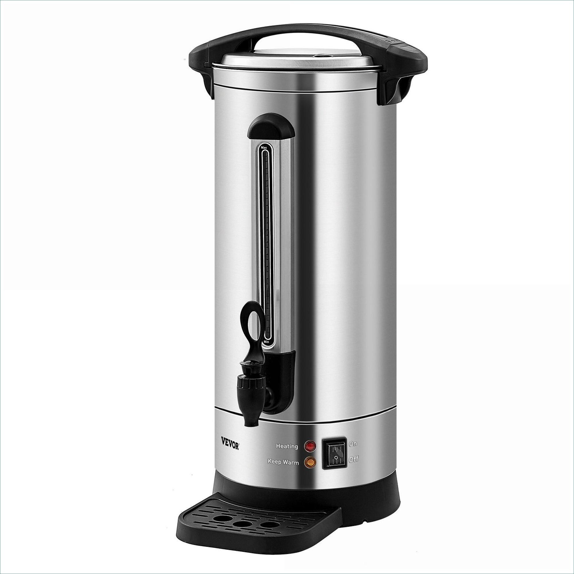 Watnature - 110 Cup Fast Brew Commercial Coffee Urn Sand Stainless Steel Coffee Dispenser for La...