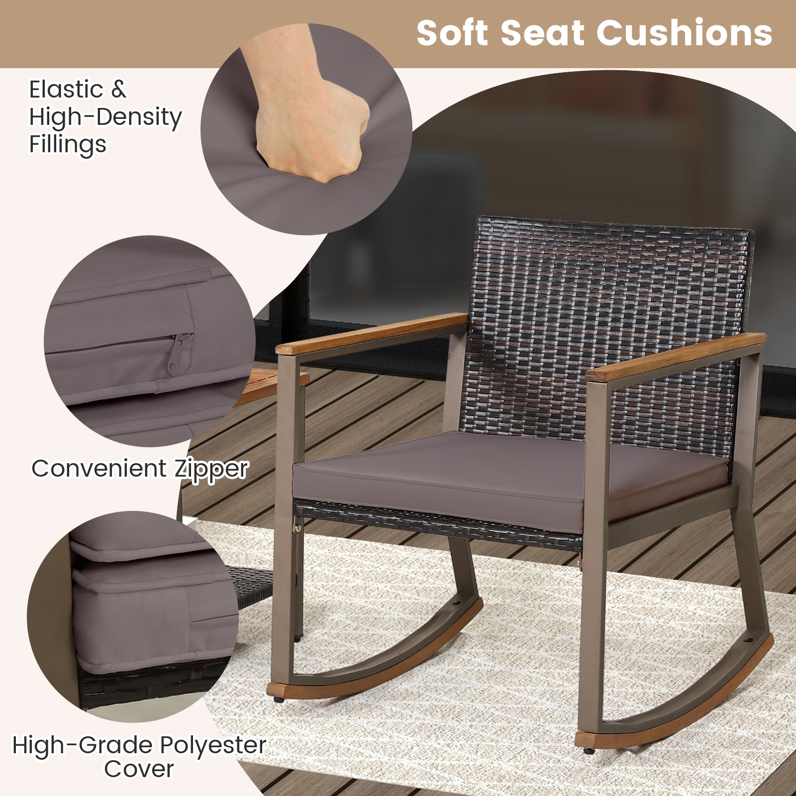 LIVIZA OUJ70901GR Patio-Dining-Sets - View #4