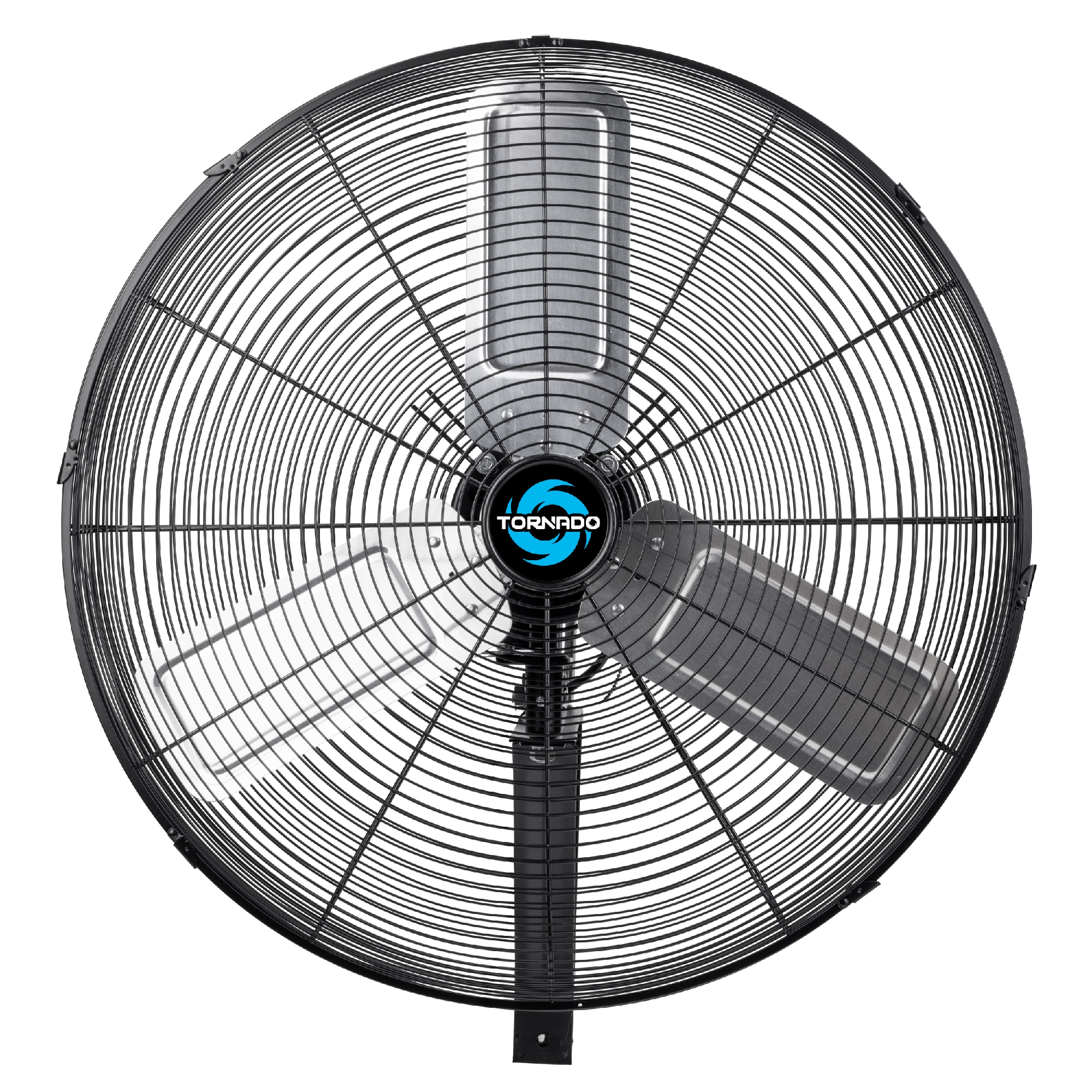 Tornado Fans HI-FAN-24MOWF-A-1P Wall Fan 24-Inches Plug-In Oscillation Indoor Black Wall Mounted Fan