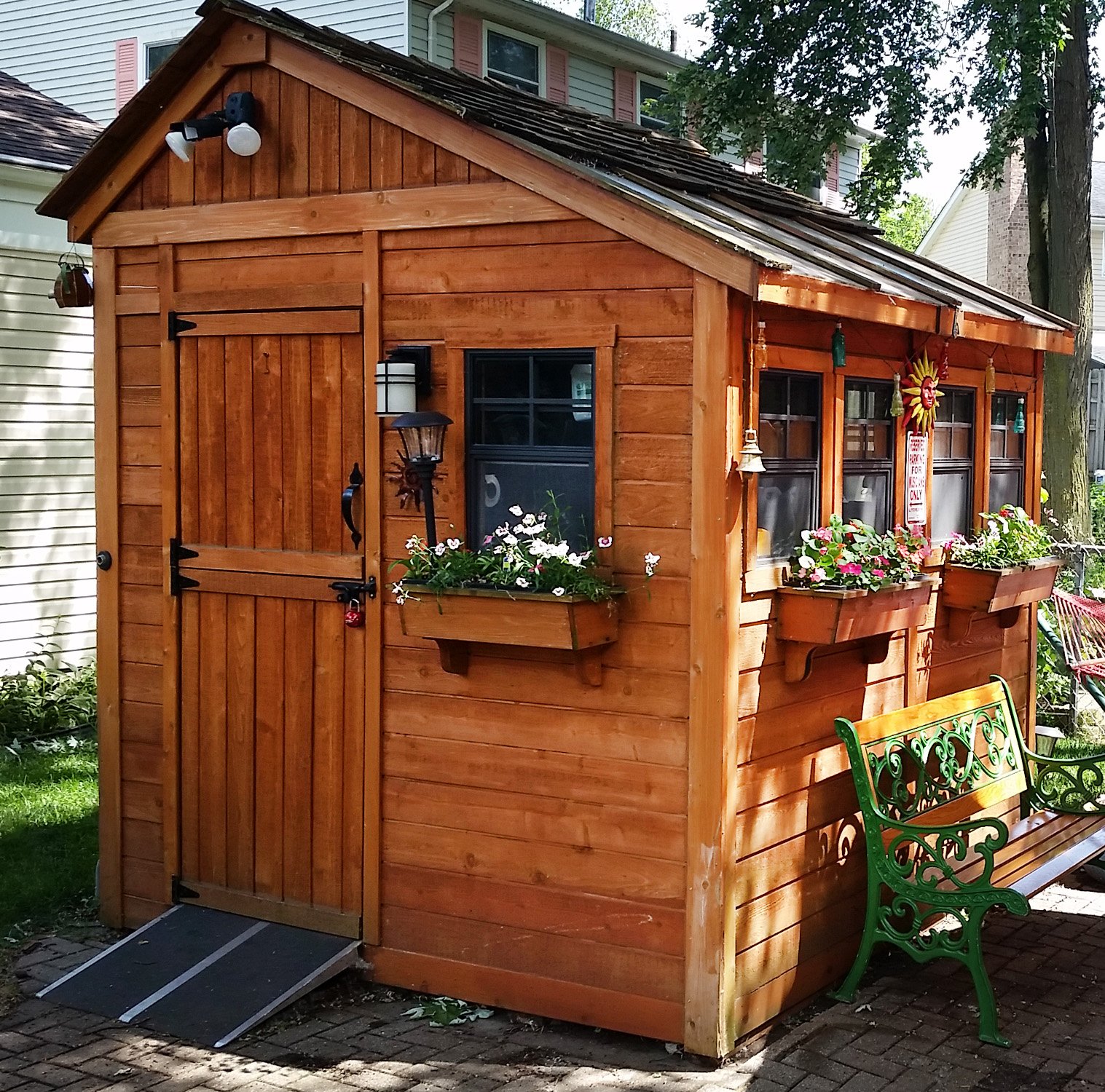 Outdoor Living Today KIT-SSG812-CEDAR-AK Wood-Storage-Buildings - View #2