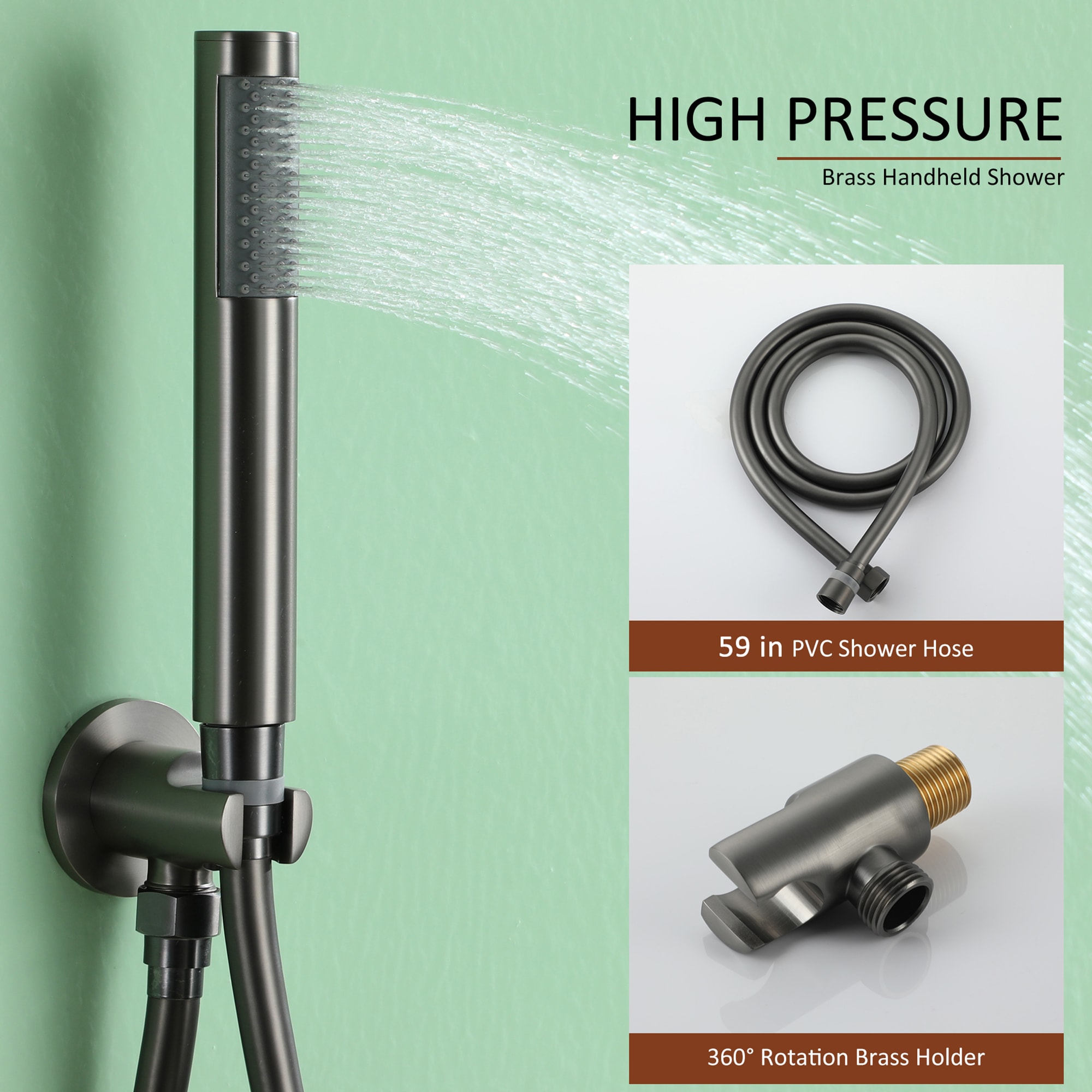Clihome CL-EB12C3MB Showerhead-Bar-Panels - View #4