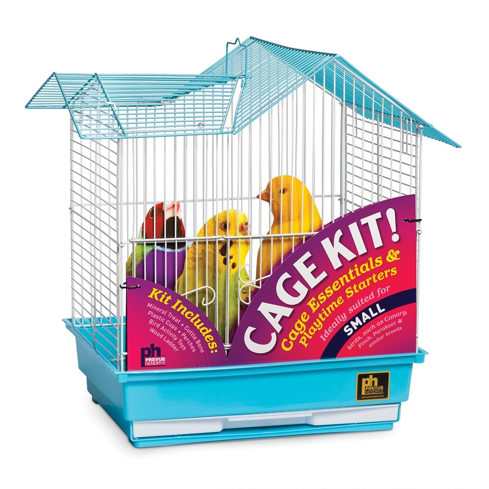 Prevue 1 -Count White powder-coated mesh /Blue Base Protective cage
