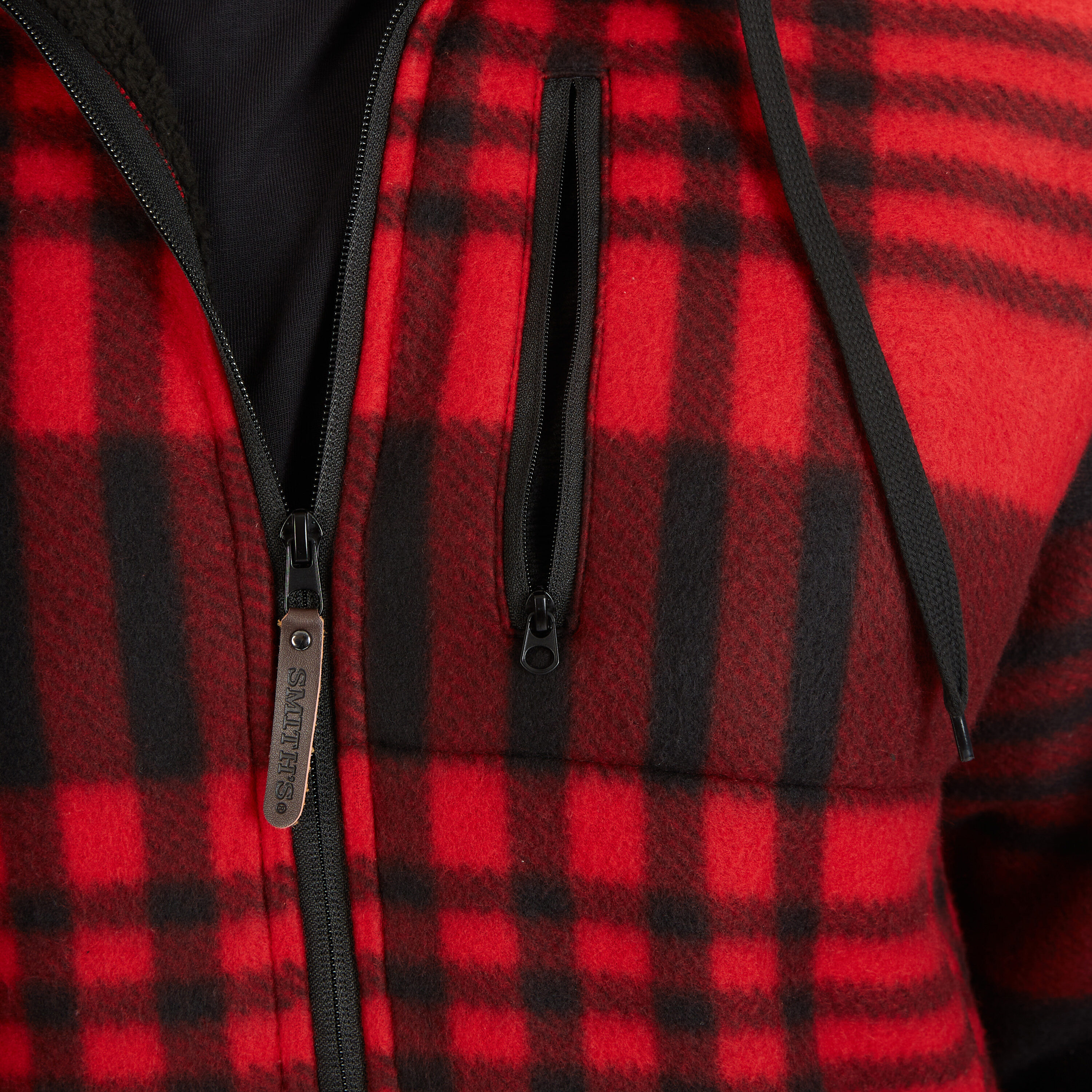 Smith\'s Workwear Butter-Sherpa Lined Plaid Polar Fleece Full Zip Hooded  Jacket in the Work Jackets & Coats department at | Übergangsjacken