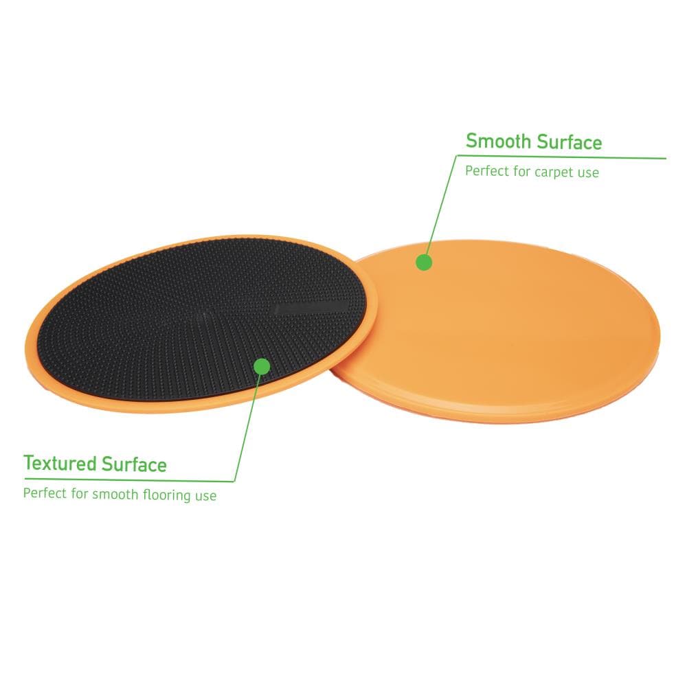  Gliding Discs Core Sliders - Dual Sided Exercise Disc For  Smooth Sliding On Carpet And Hardwood Floors - Gliders Workout Legs, Arms  Back, Abs At Home or Gym or Travel 