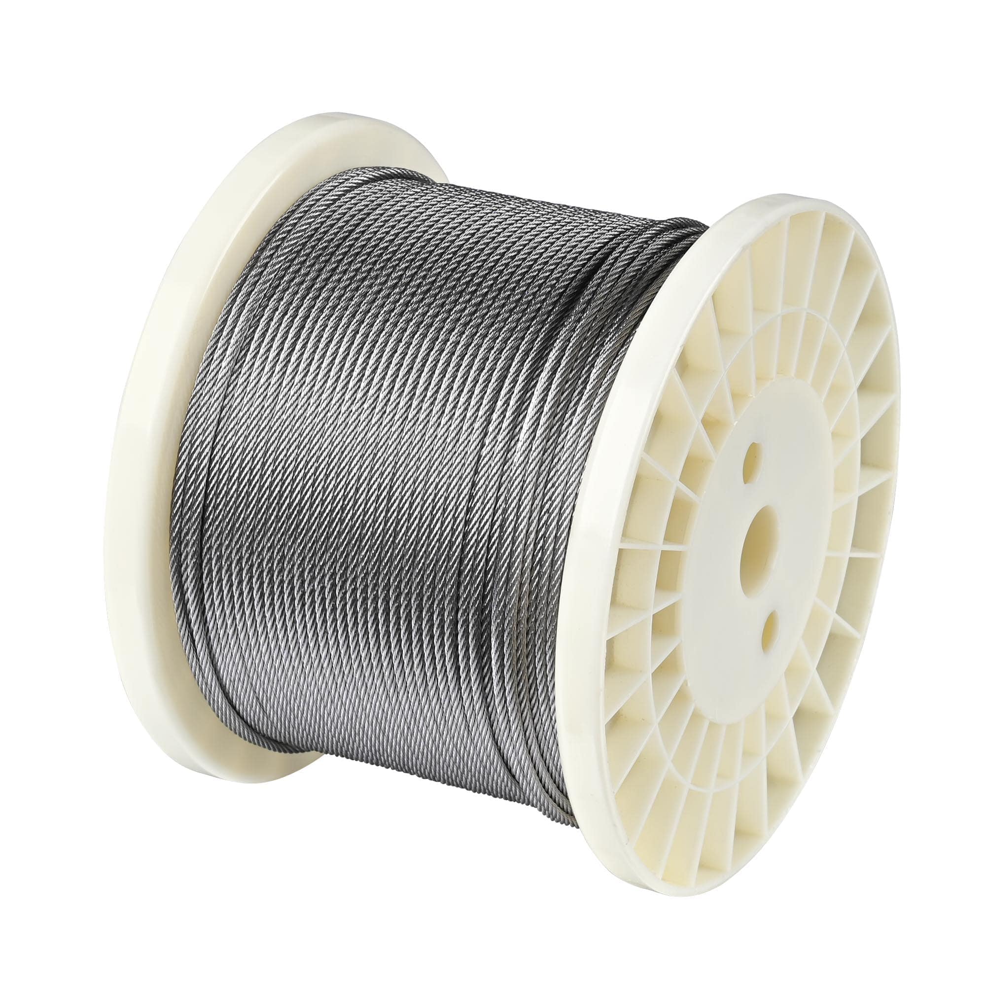 Yescom 600-ft 1/8 inch 7x7 T316 Stainless Steel Cable #25SSC005-600FT-LO
