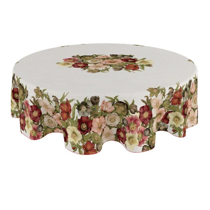 Laural Home Vintage Petals 70 Round, 70 Round Tablecloths