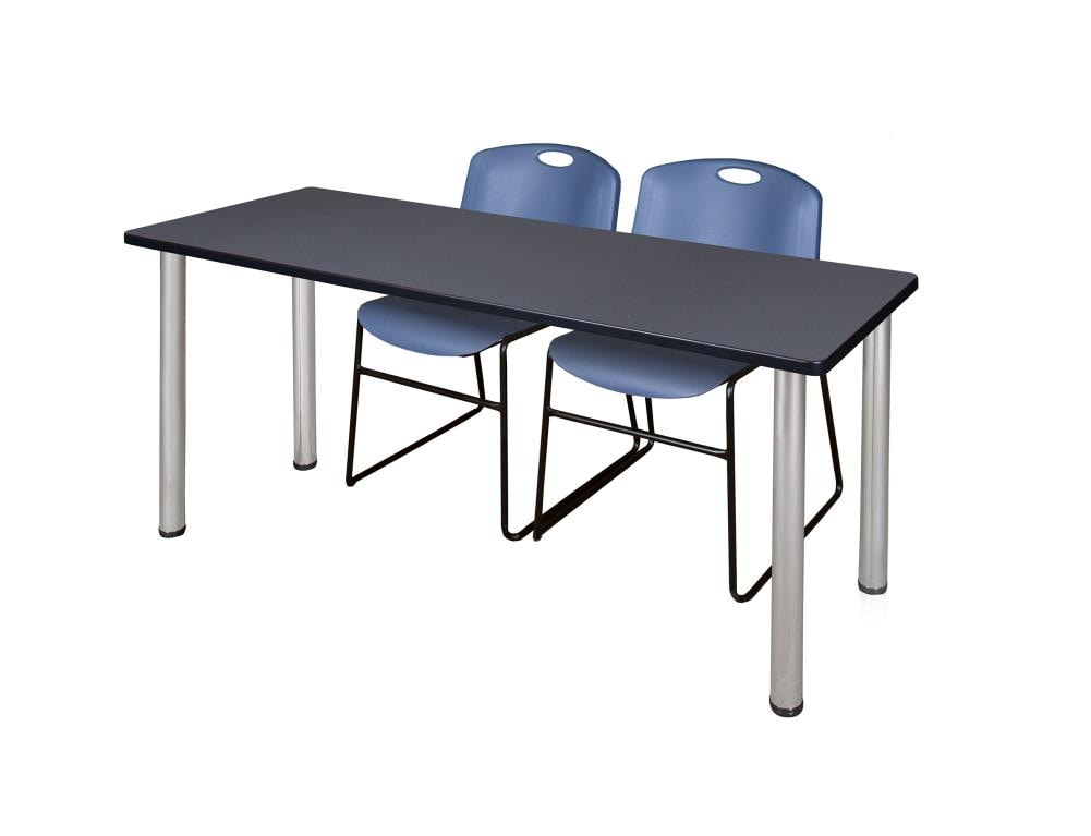 Regency MT6024GYBPCM44BE Training Gray 4-Person Training Table (60-in W x 29-in H)