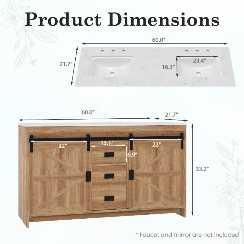 U-HOMY YF-029BN-HM Bath-Vanity-Combo - View #3