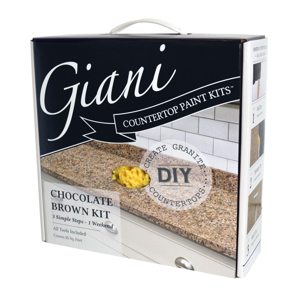 Giani FGGICHBRKIT Countertop Transformations Chocolate Brown High-gloss Tub and Tile Countertop Resurfacing Kit (Half-pint)