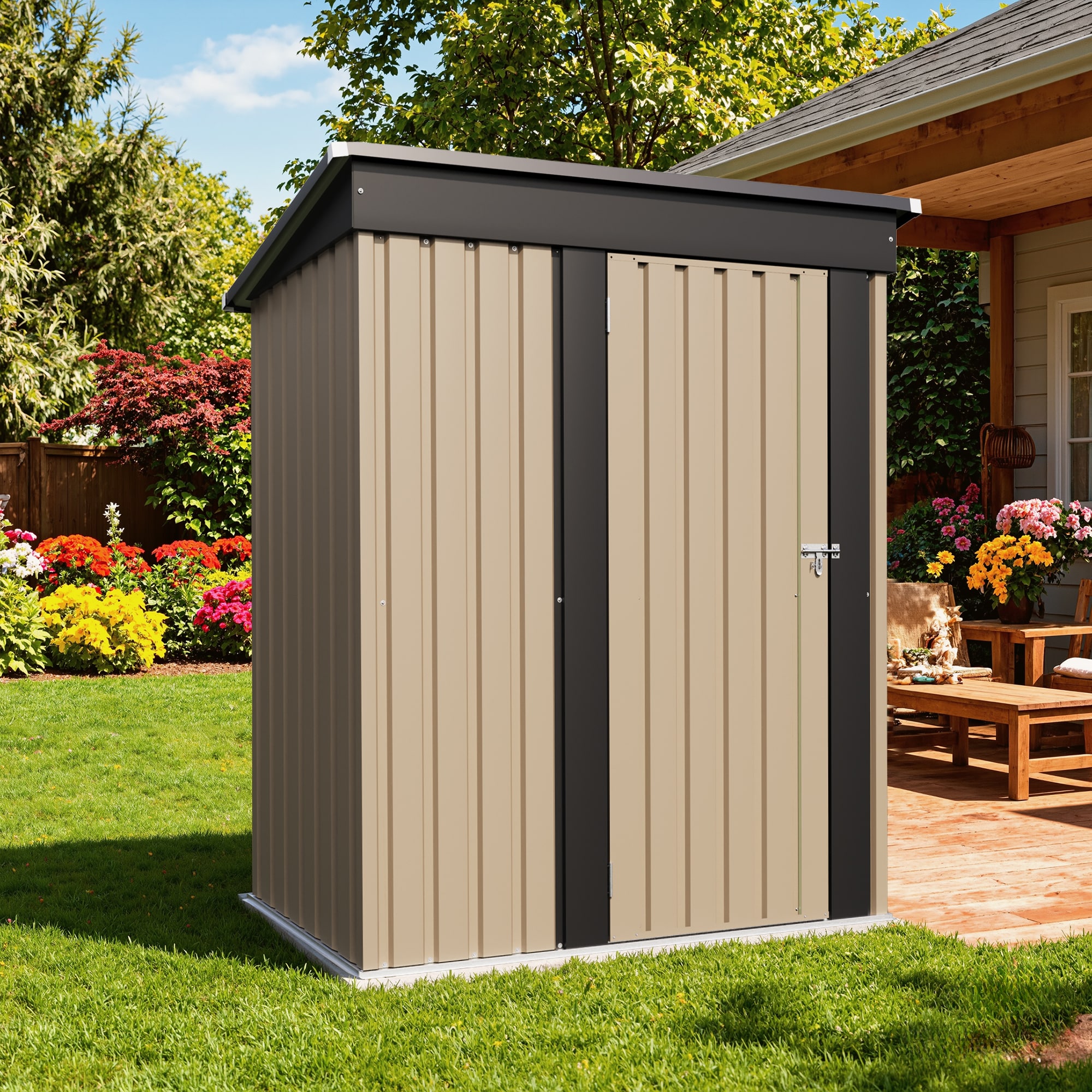 Patiowell WES-PS1053S0BN Metal-Storage-Buildings-Sheds - View #6