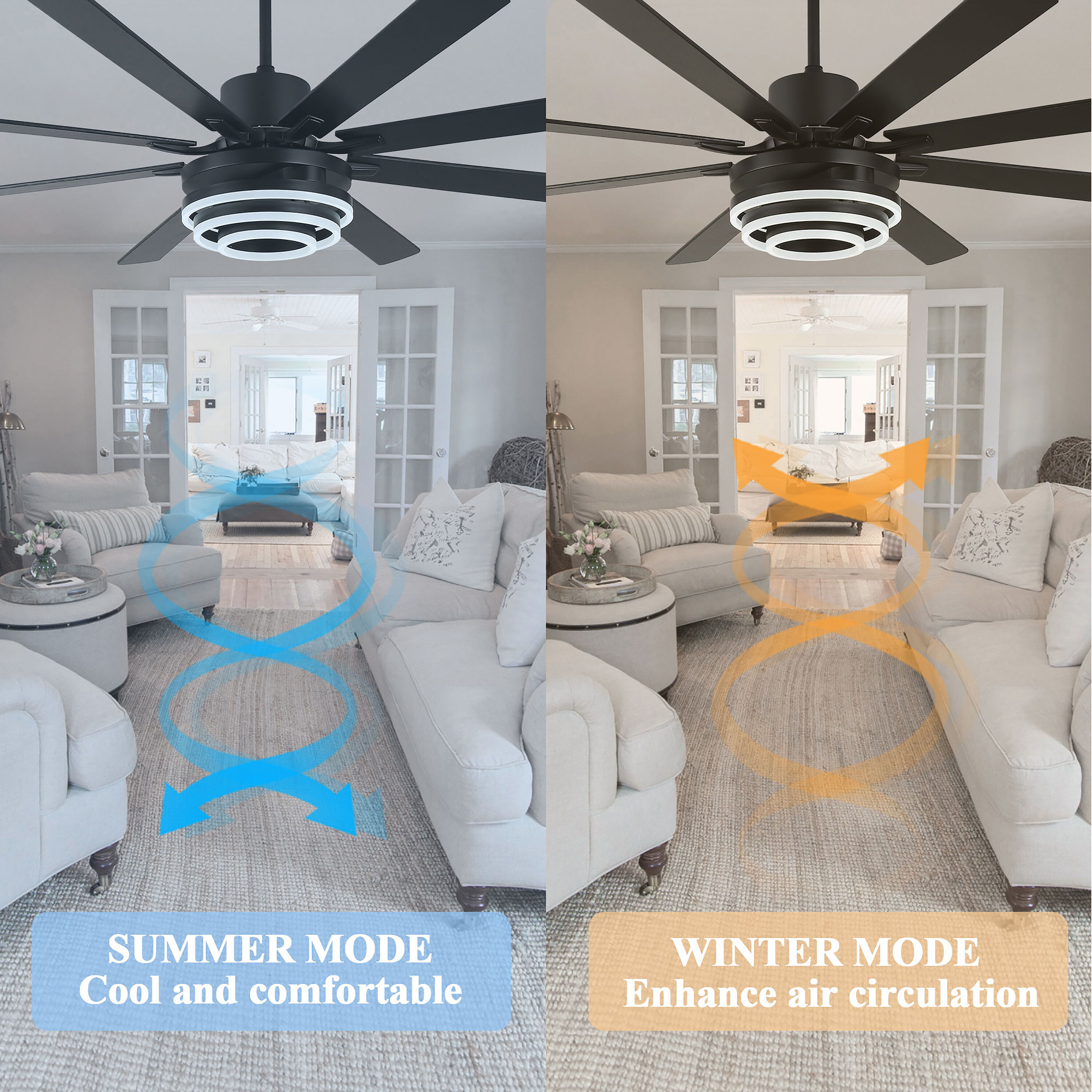 Cusp Barn DC7205-B Ceiling-Fans - View #3