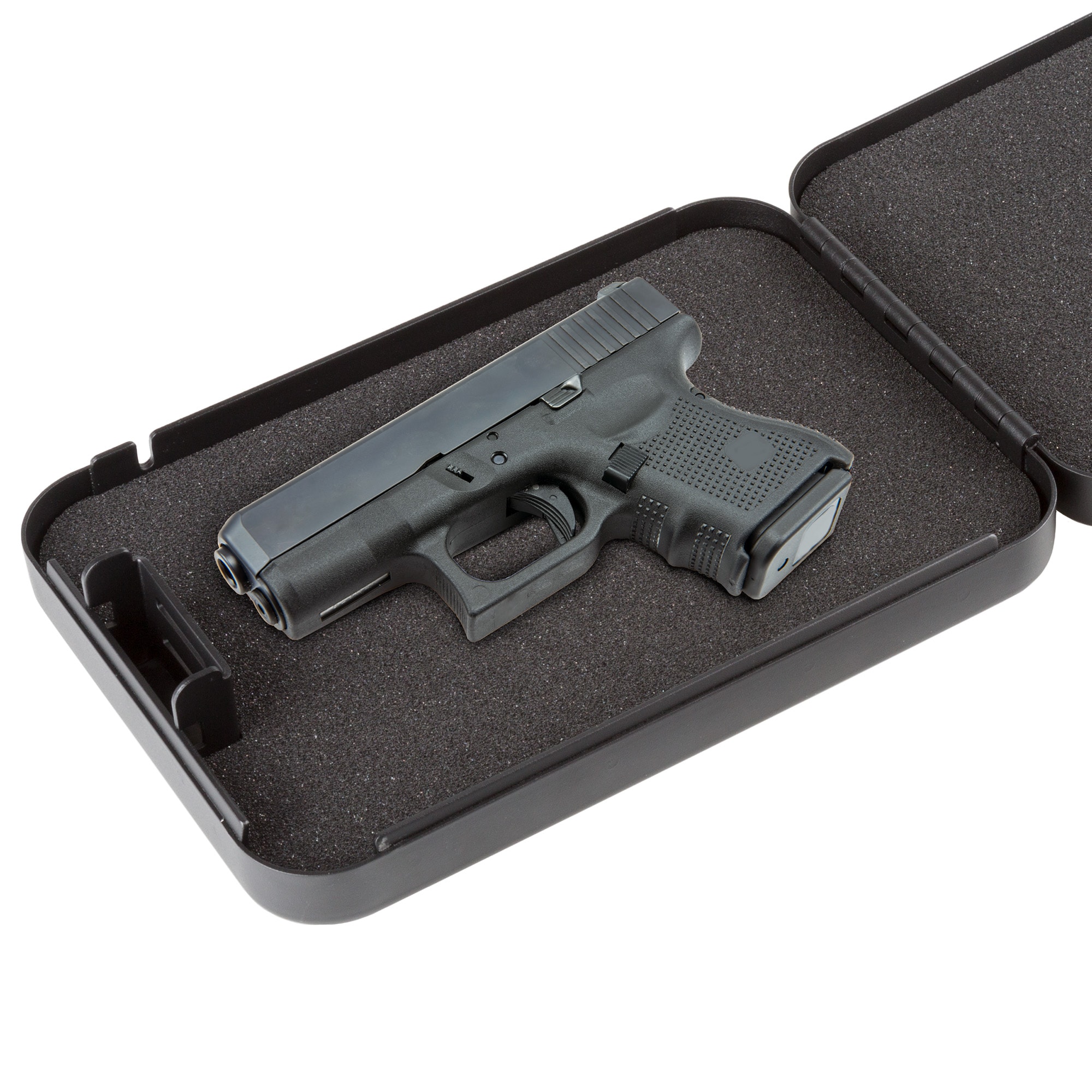 NEW Hand Gun Pistol HandGun Safe Cable Lock Box Cash Security LockBox Travel Car 