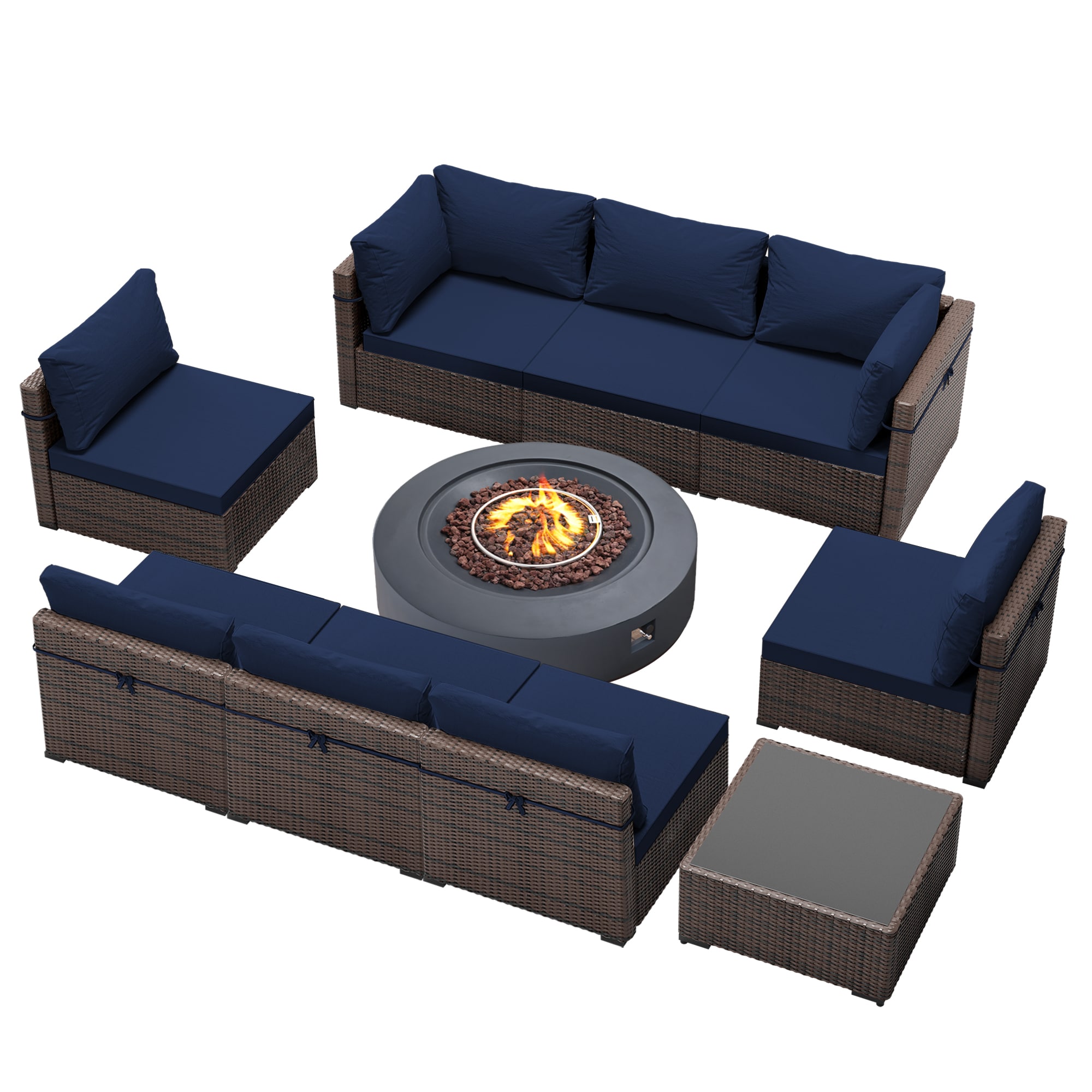UPHA PL-3CZ-M42DK-Z2 Patio-Conversation-Sets - View #2