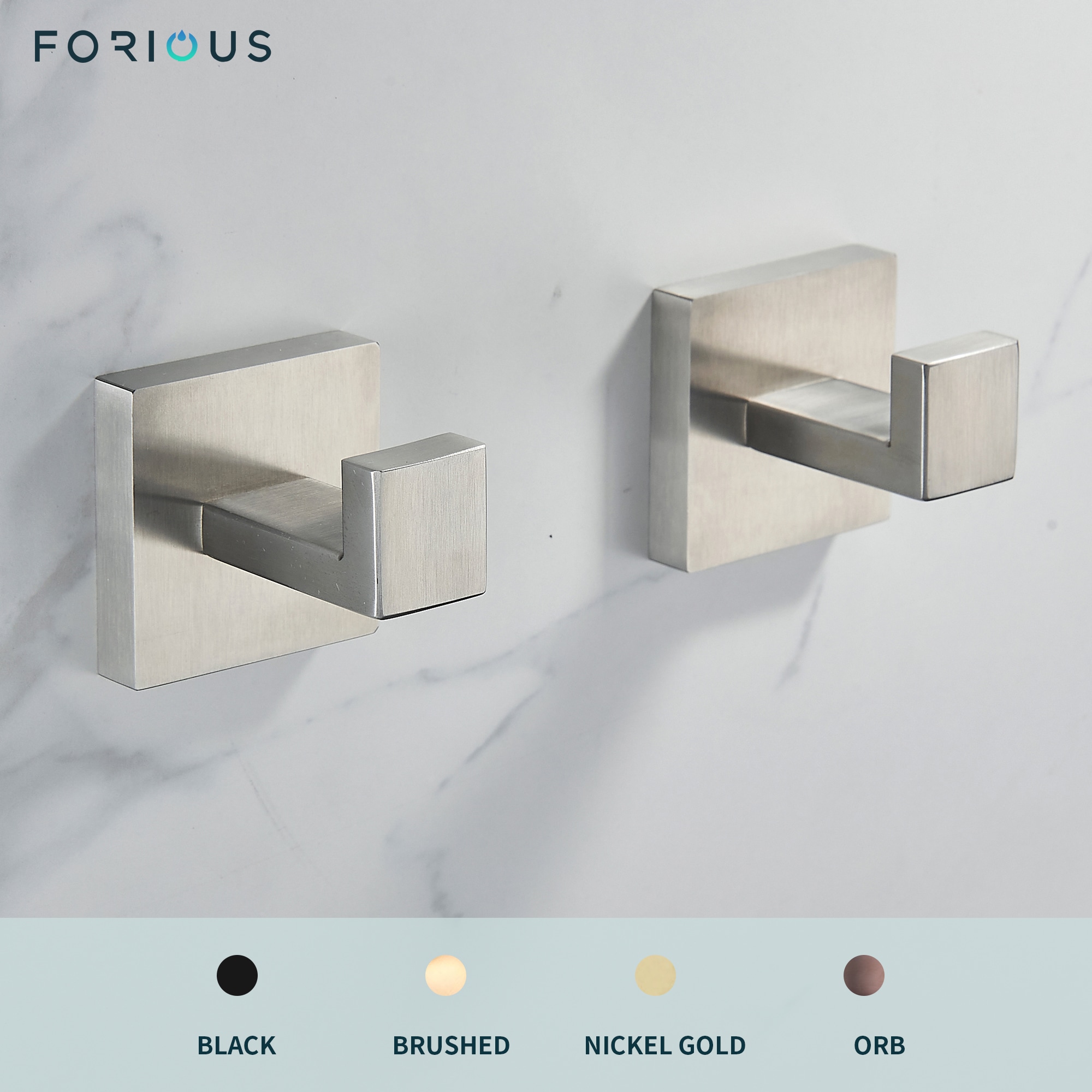 FORIOUS LL0222BN-2 Robe-Hooks - View #5