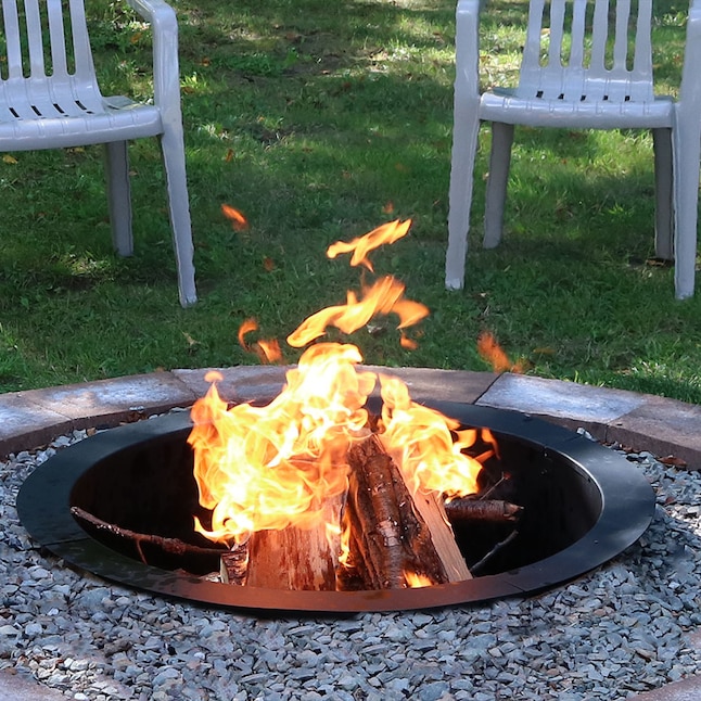 Sunnydaze Decor 30 Sq In Fire Rings, Tall Fire Pit Ring