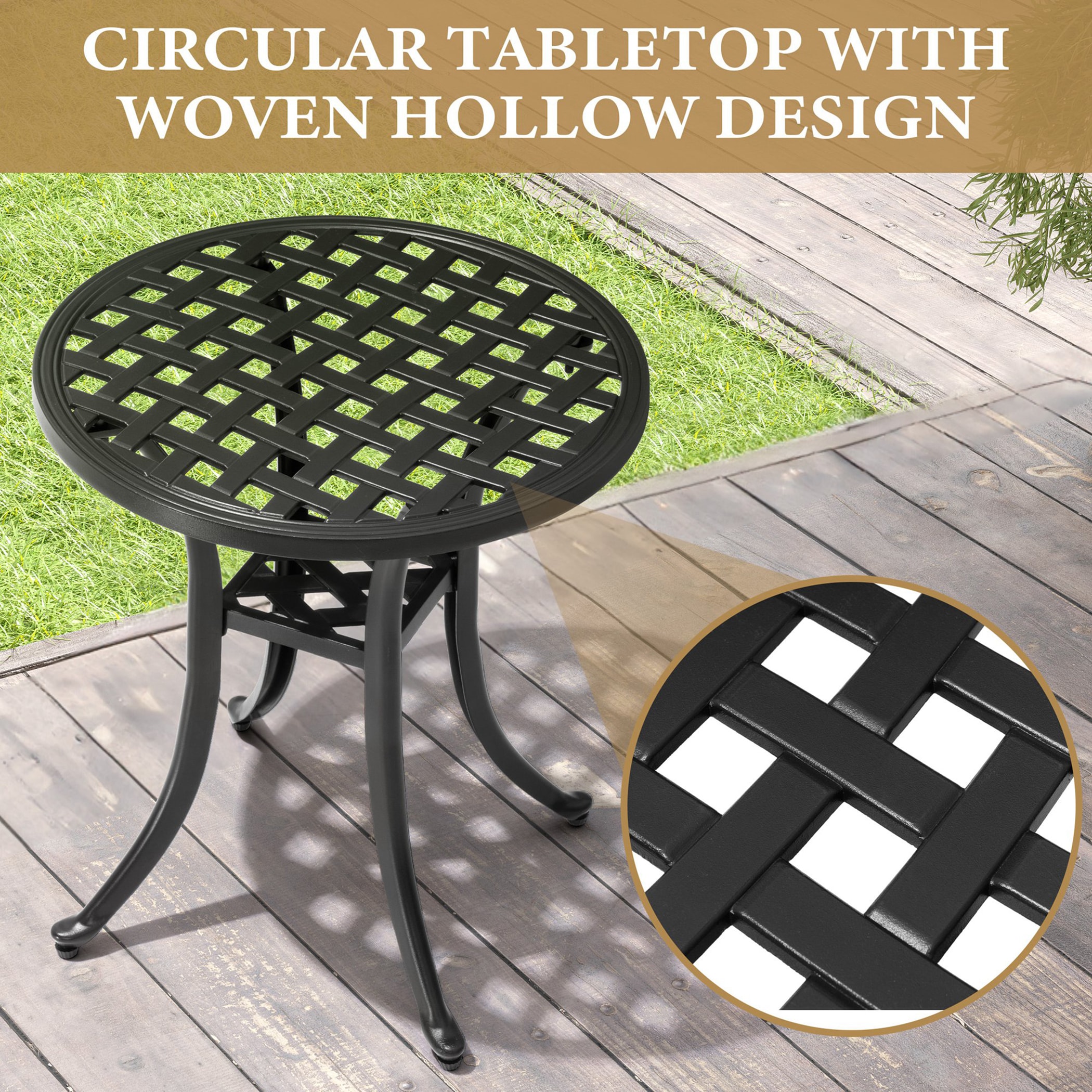 Crestlive Products CL-TB043BLK Patio-Tables - View #5