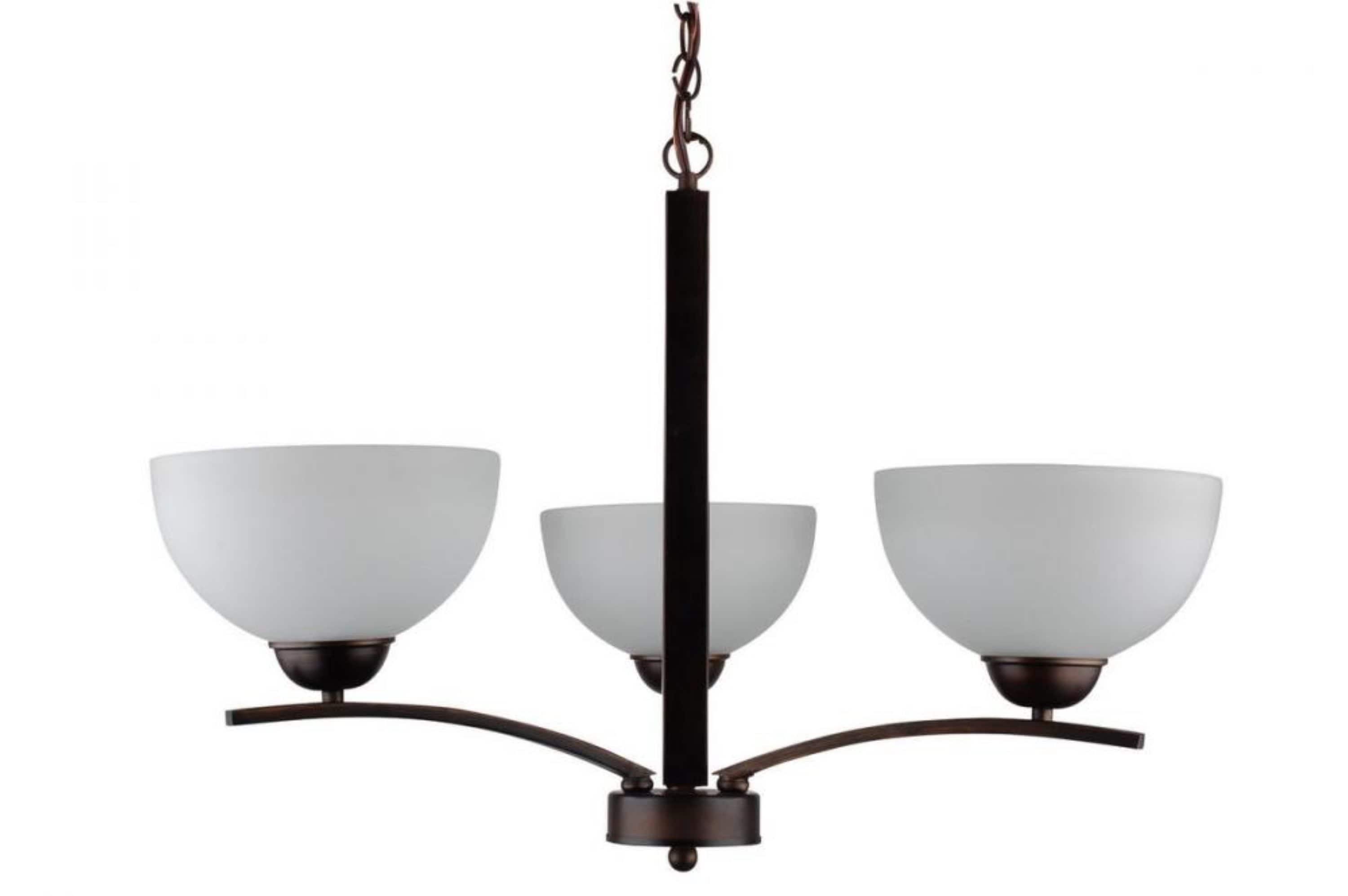 Whitfield Lighting CH107-3AWCF Mickayla 3-Light Coffee Transitional Dry Rated Chandelier