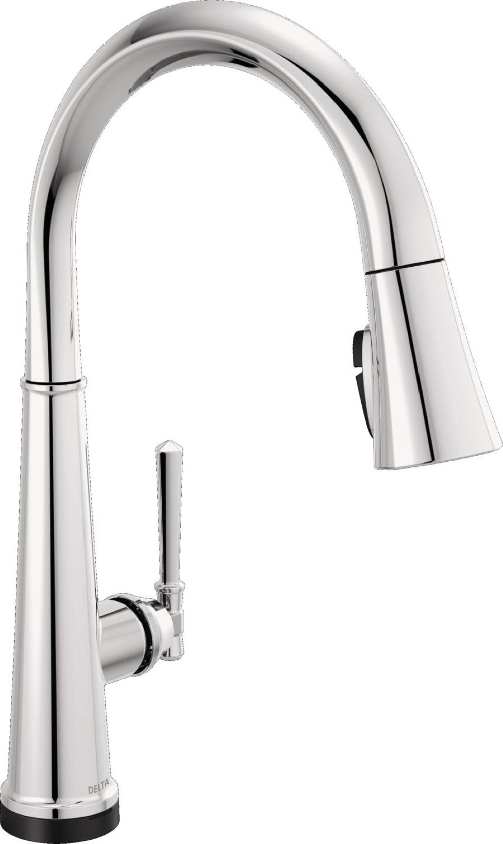 Delta 9182TL-PR-DST Emmeline Lumicoat Chrome Single Handle Deck-mount Touchless Pull-down Kitchen Faucet with Sprayer
