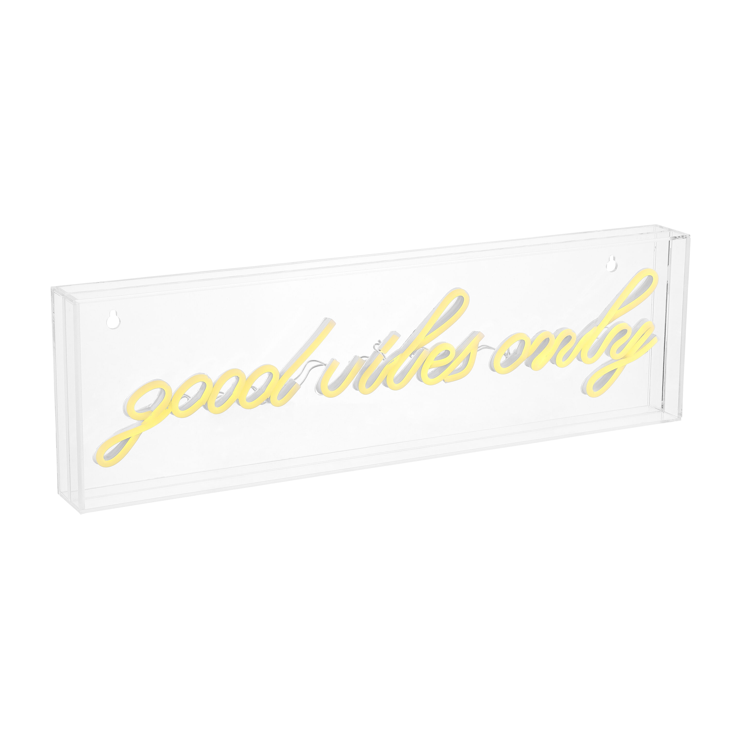 JONATHAN  Y NEN1019A Good Vibes Only 6-Inches Constant Neon Cheers Lighted Sign