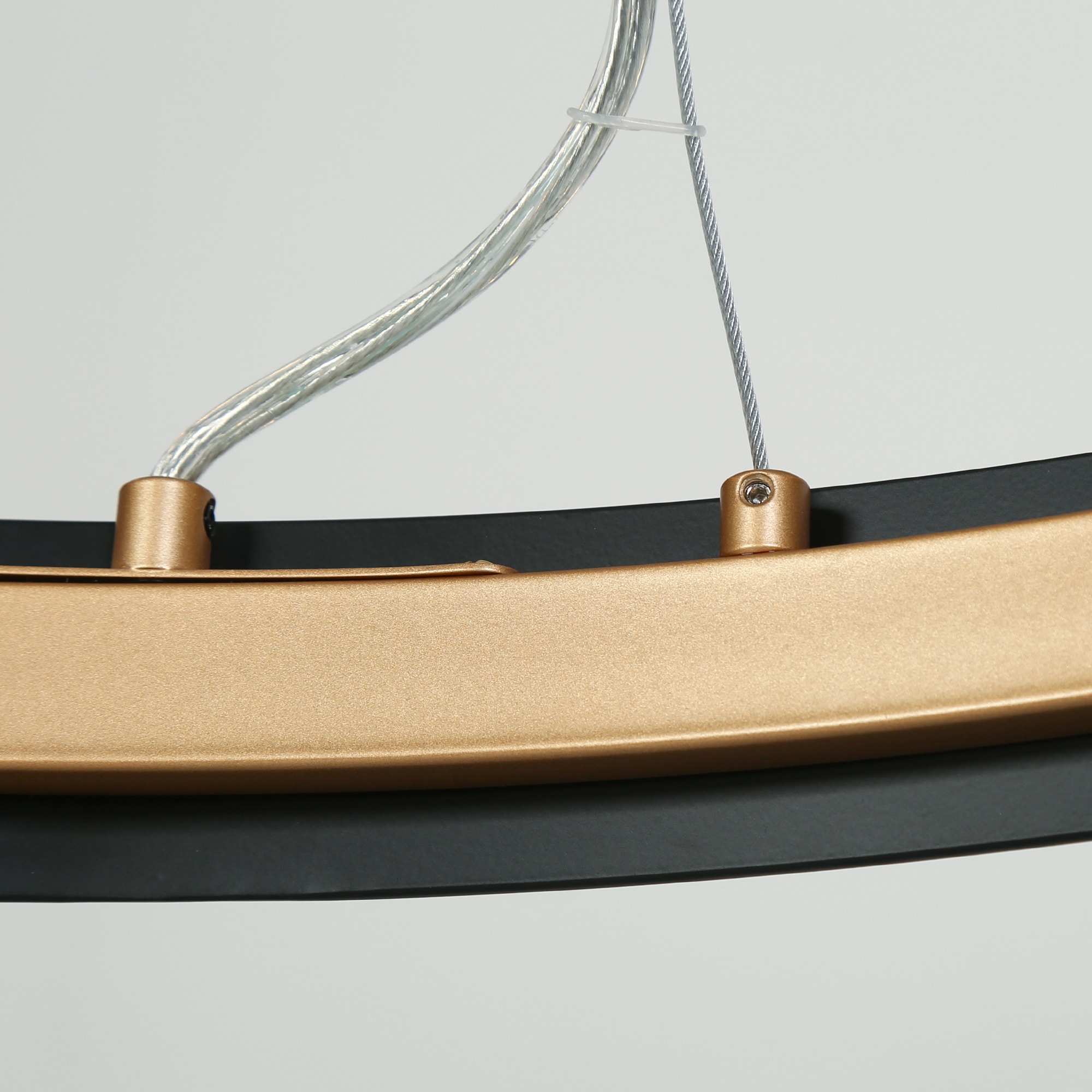 Froebon Black and Gold 6-Light Candle Chandelier