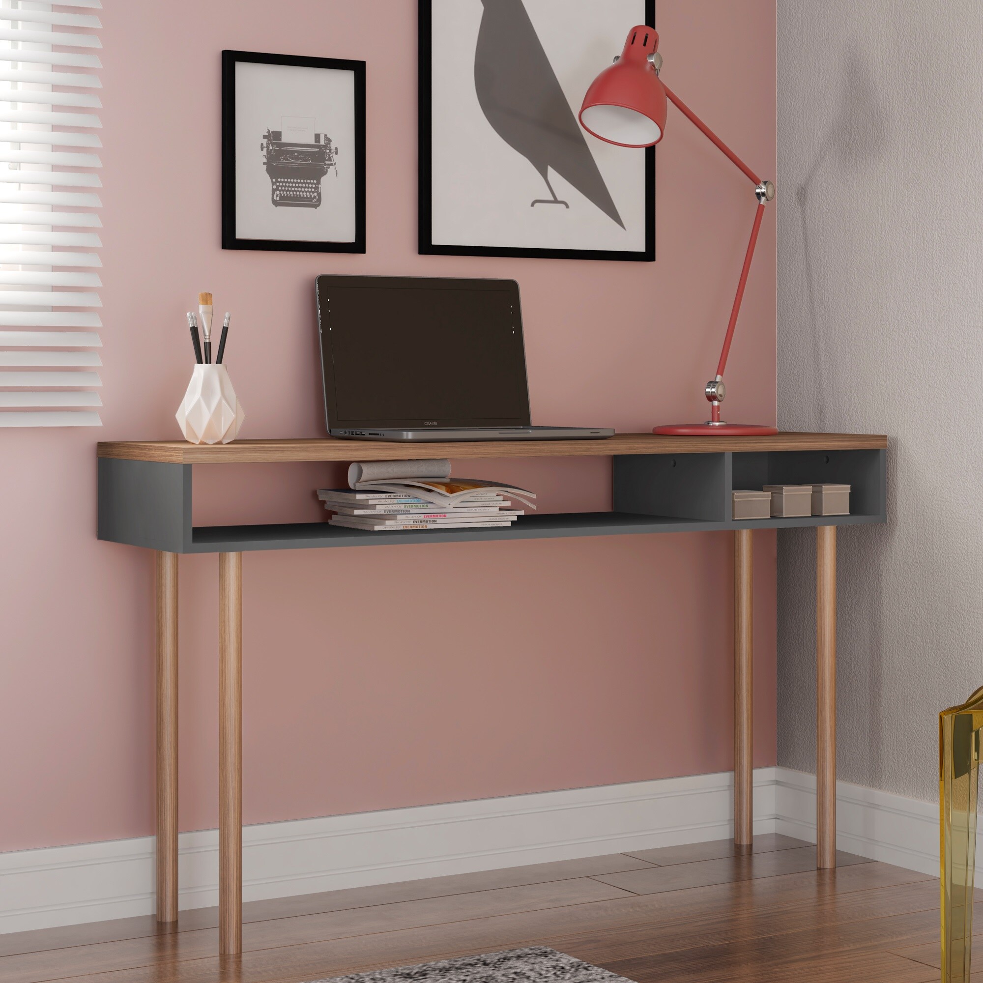 Manhattan Comfort 4LC3 Windsor Scandinavian Matte Console Table