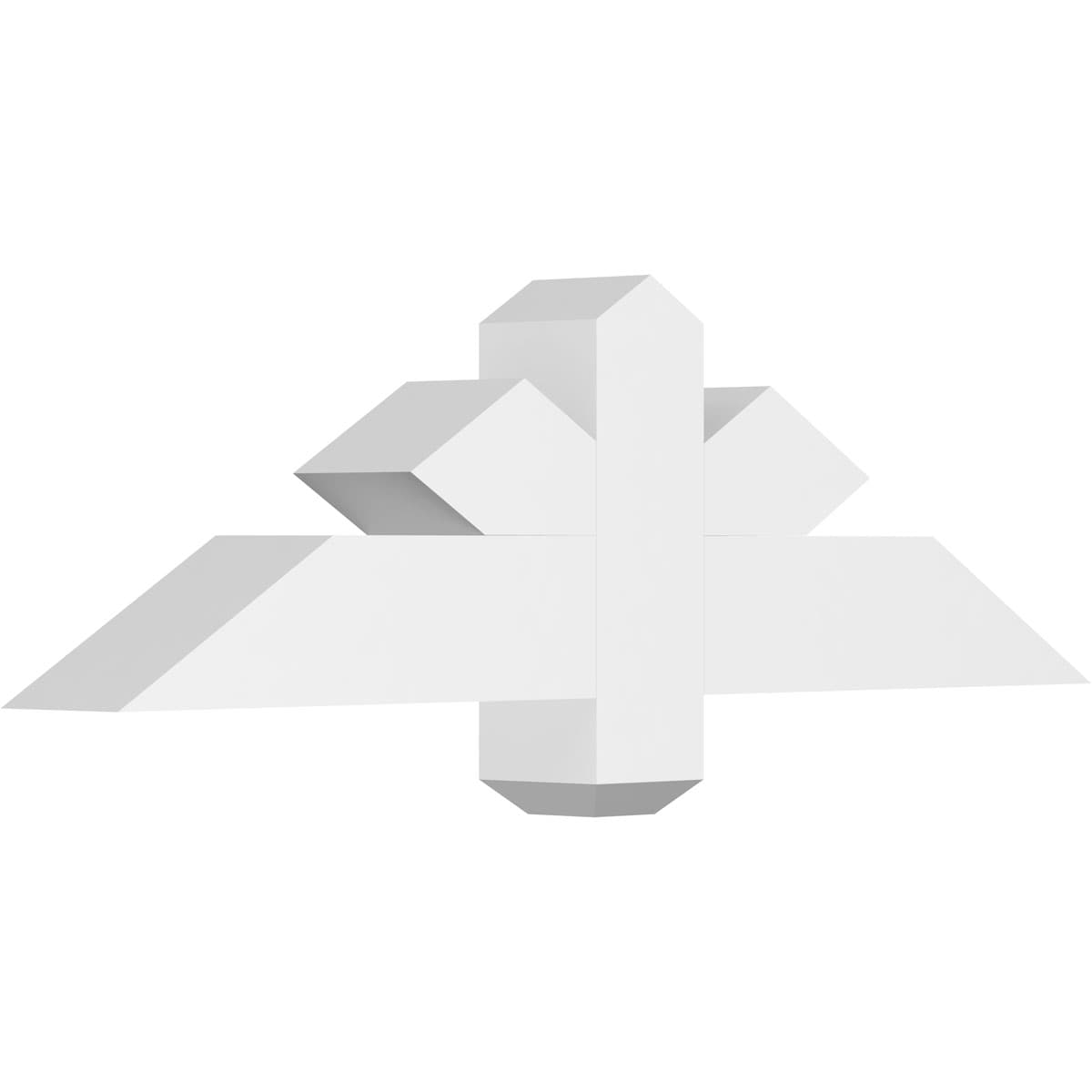 Ekena Millwork GBP036X11X0404KEN00 Kennewick White PVC Gable bracket