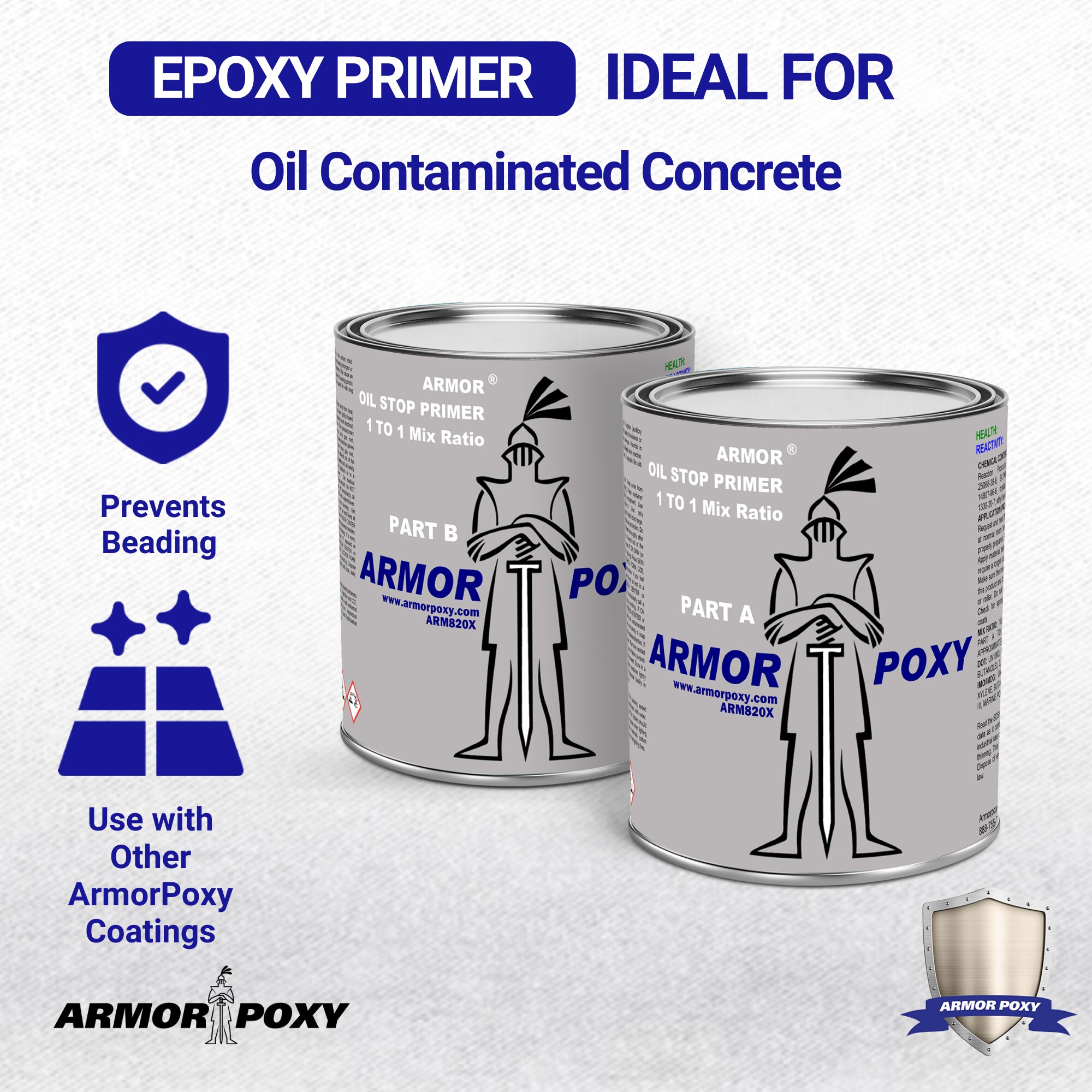 Covershield Primer OS – Penetrating Epoxy Oil Stop Primer Coating For  Concrete Floors