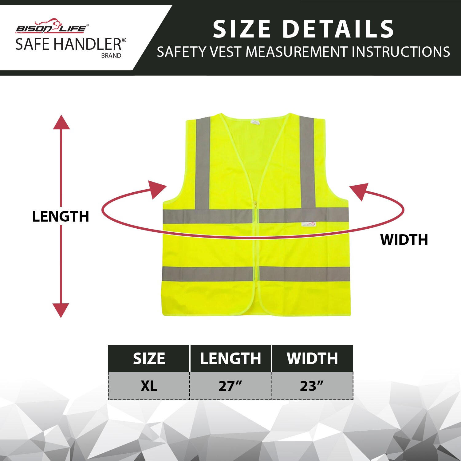 BISON LIFE BLSH-ES-XL-SV1Y-2-5 Safety-Vests - View #3