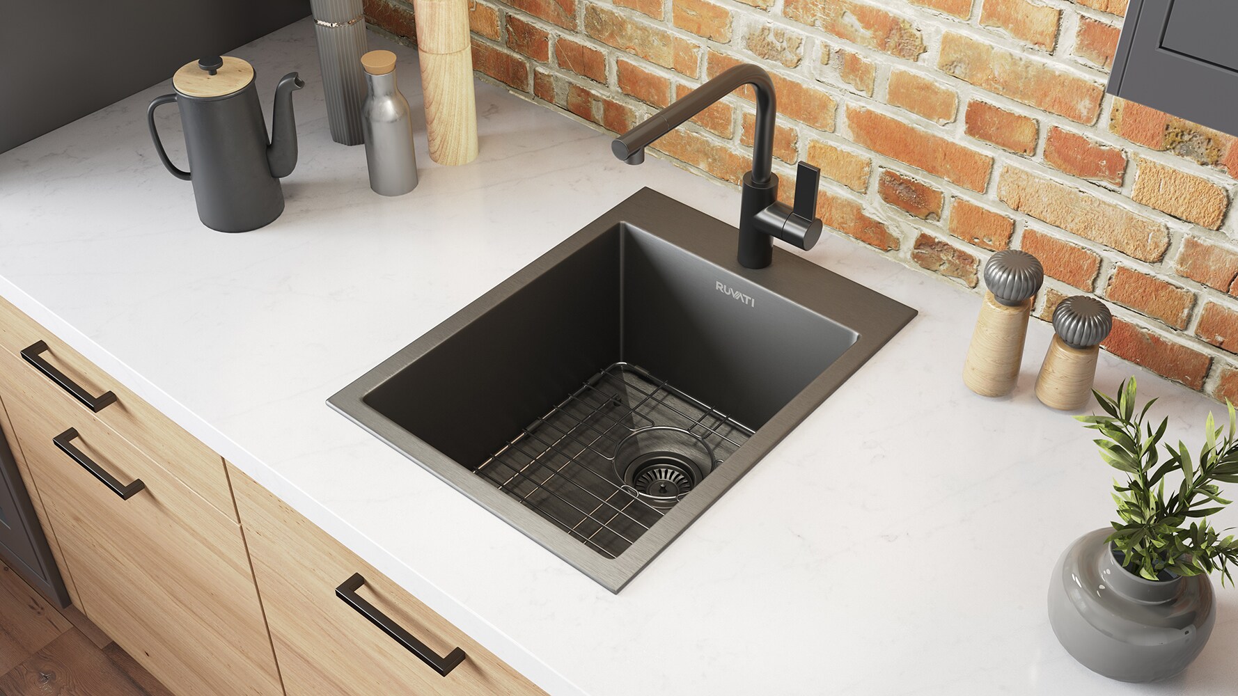Ruvati RVH8110BL Bar-Prep-Sinks - View #7