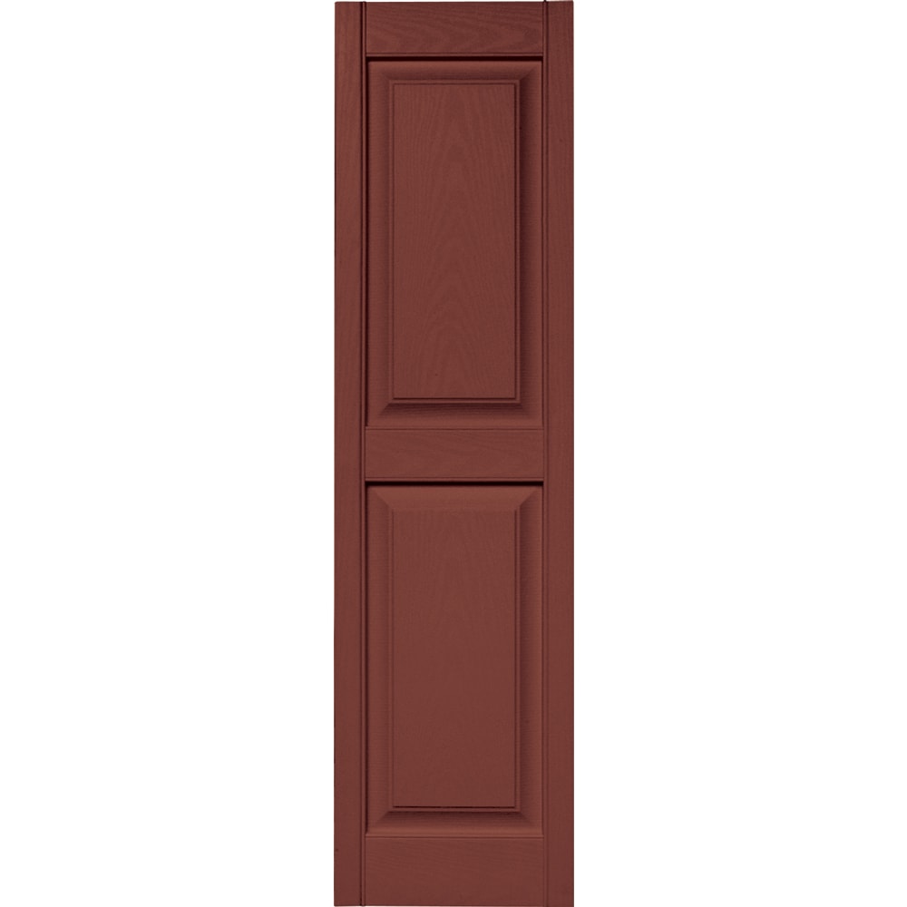 Vantage V4711455027 14.875-in W x 54.75-in H Cambridge Red Raised panel Exterior Shutters ( 1 -Pack )