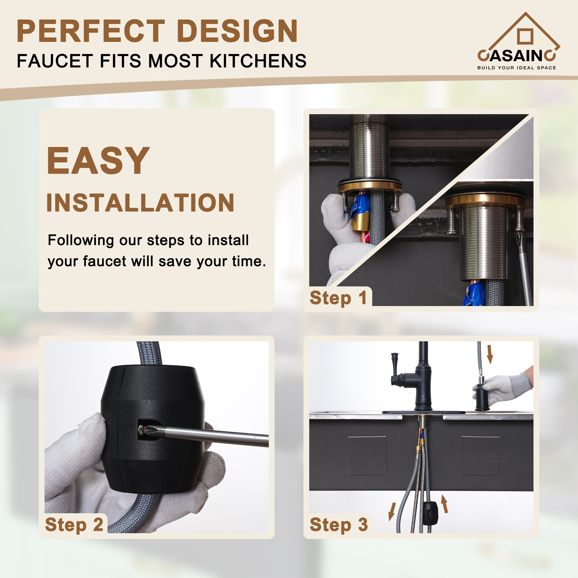 CASAINC CA-YWB1202 Kitchen-Faucets - View #5