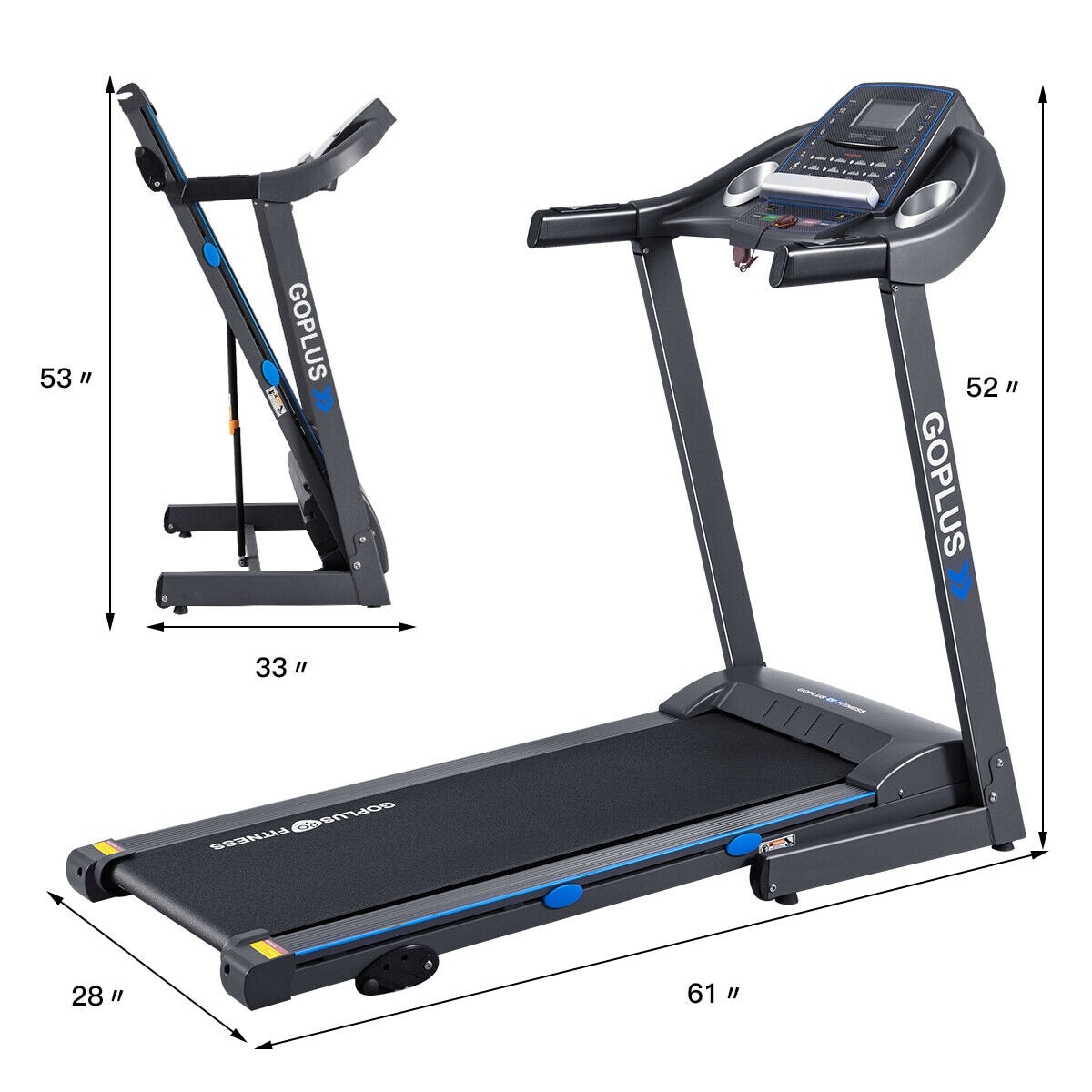 Go best sale goplus treadmill