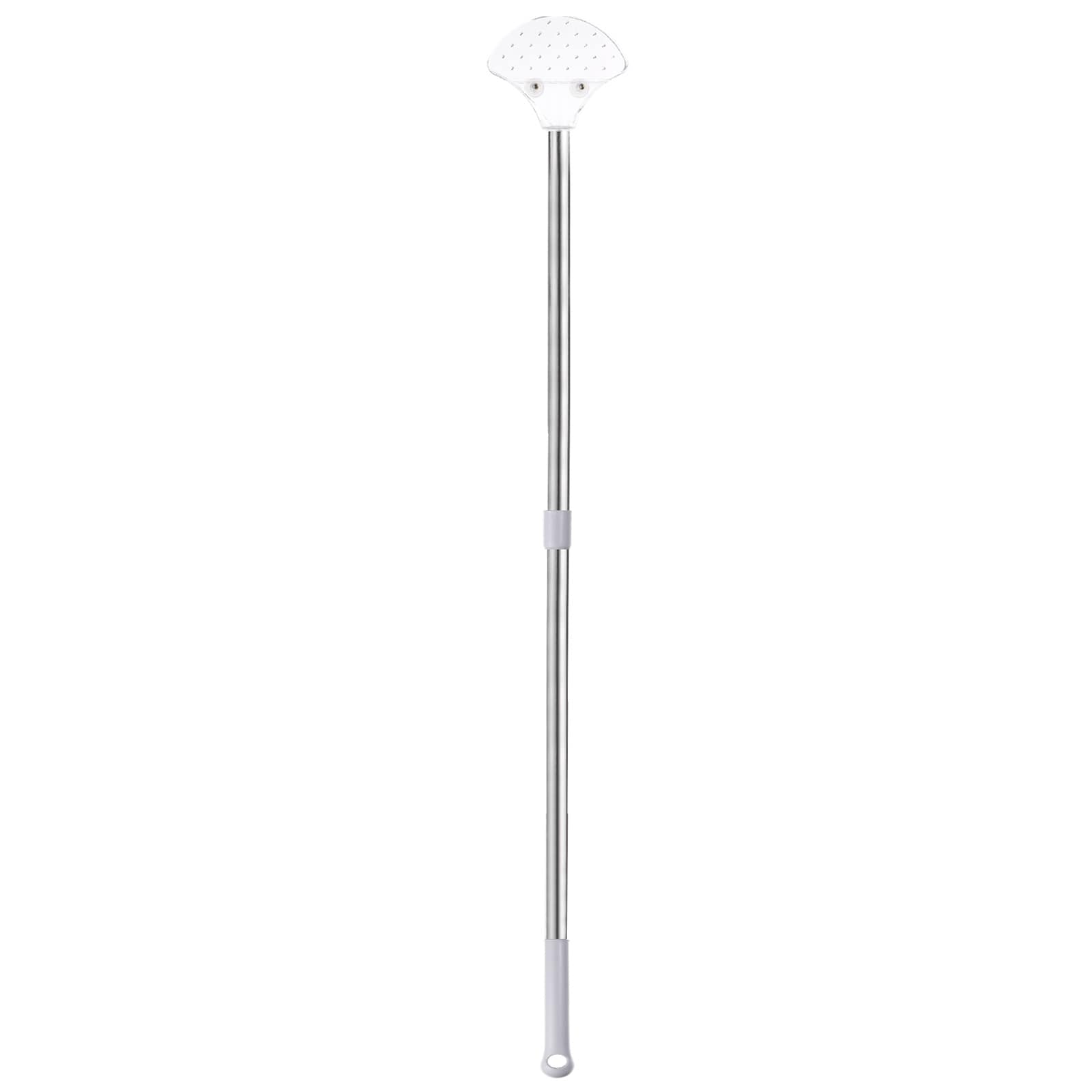 PATIKIL 33 Inch Handheld Adjustable Sign Holder Airport Pick Up Sign Poster Holder Tour Guide Sign Holder Sign Stake Pole Fan-Shaped Metal Silver