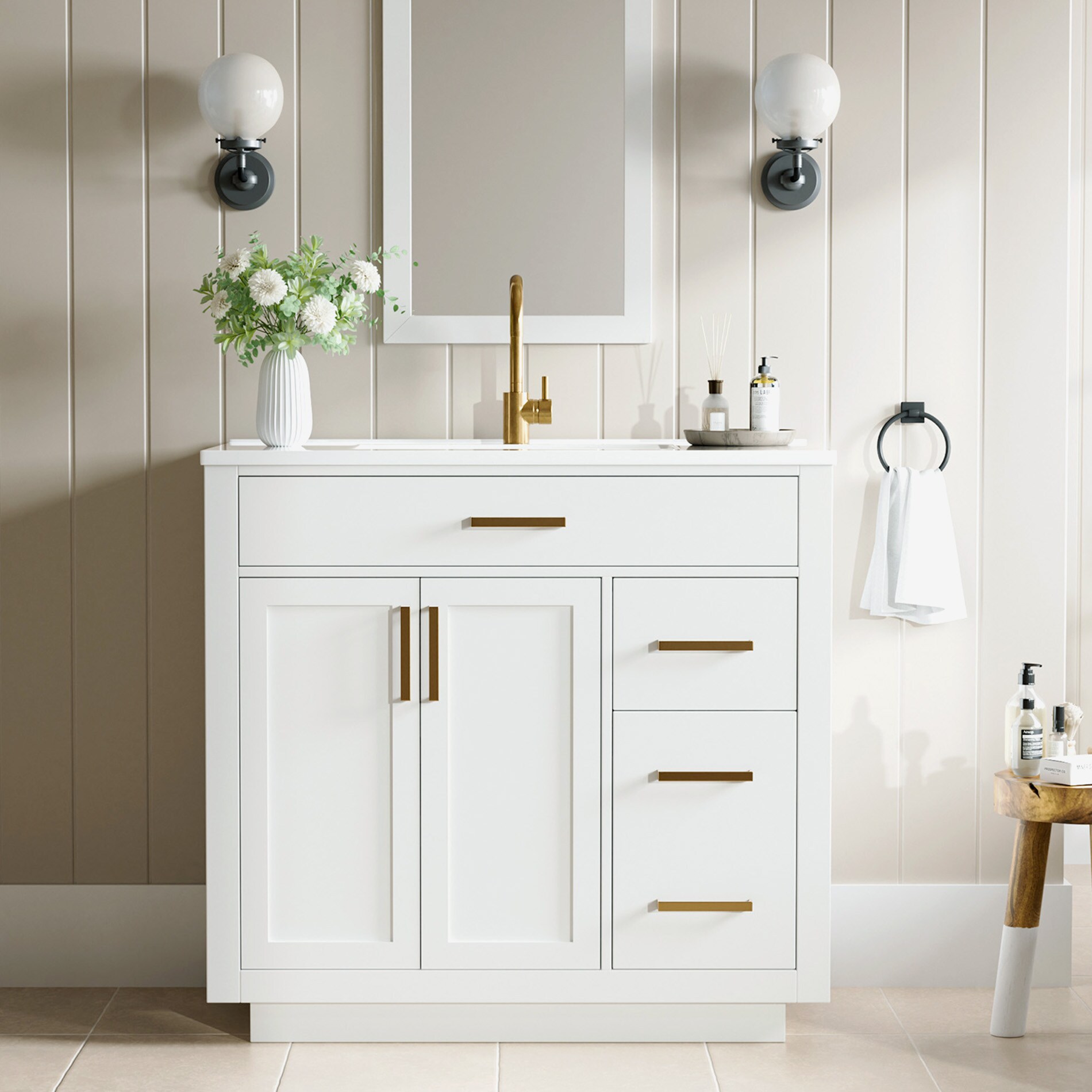 JEAREY 36JY-WT Bath-Vanity-Combo - View #2
