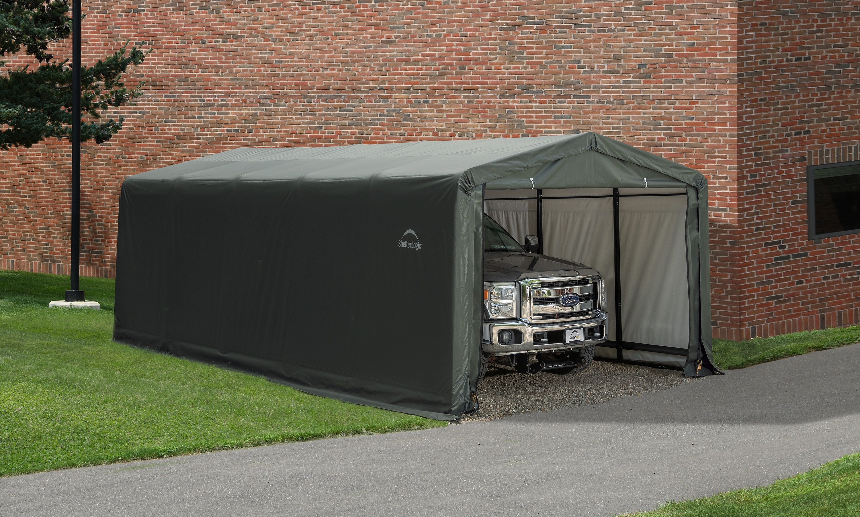 ShelterLogic SQAACC0104C01202308 12-ft x 23-ft Metal Single car Garage Building