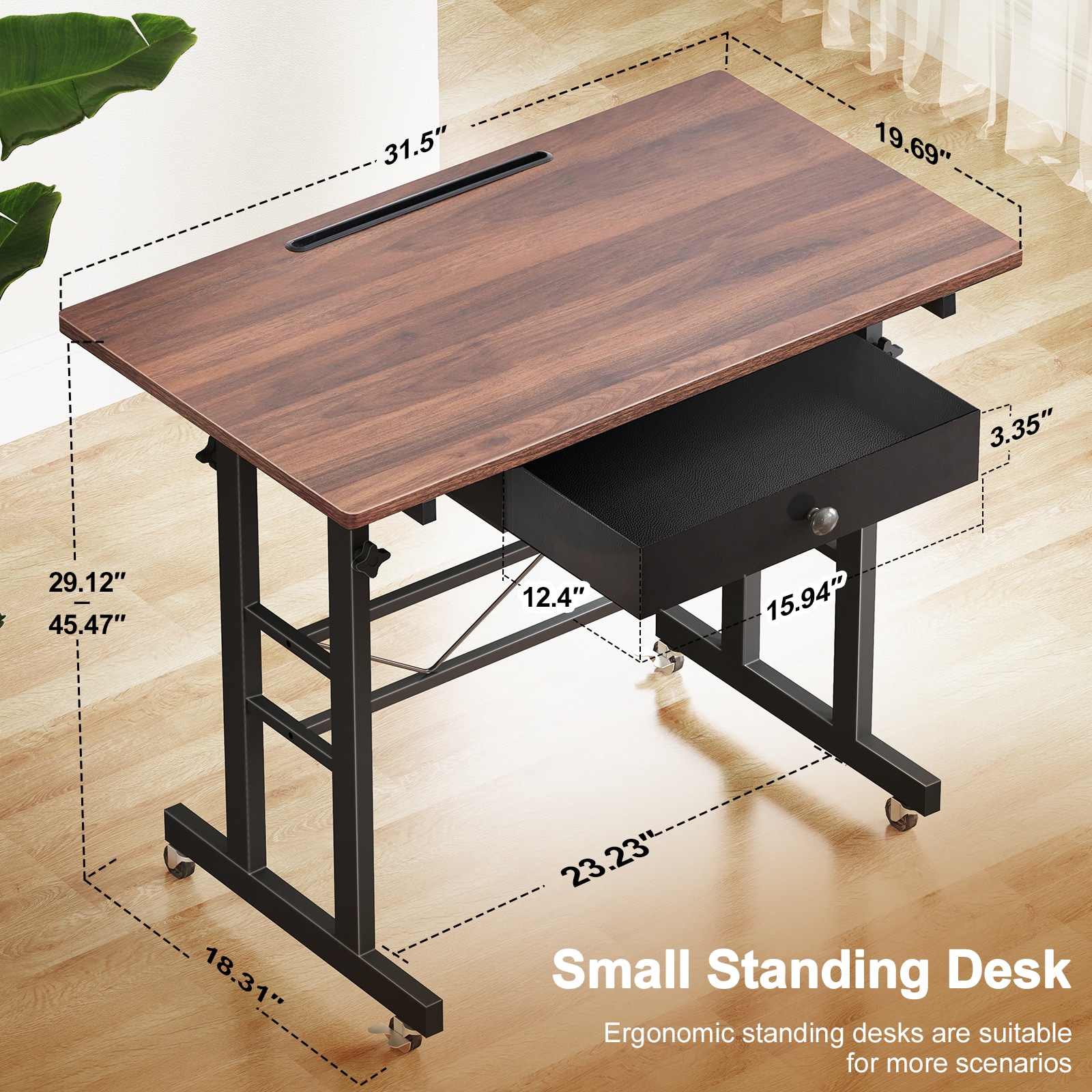 GTPLAYER LOWE'S-DH003-WOOD desks - View #2