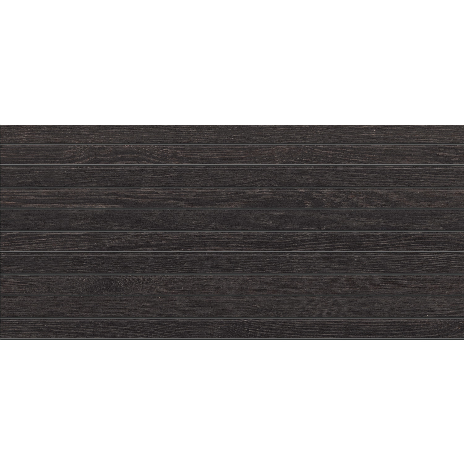 American Olean DE09STK124MSMT DEBONAIR ESTATE Ebony 12-in x 24-in Matte Porcelain Wood Look Linear Mosaic Floor and Wall Tile (7.56-sq. ft/ Carton)